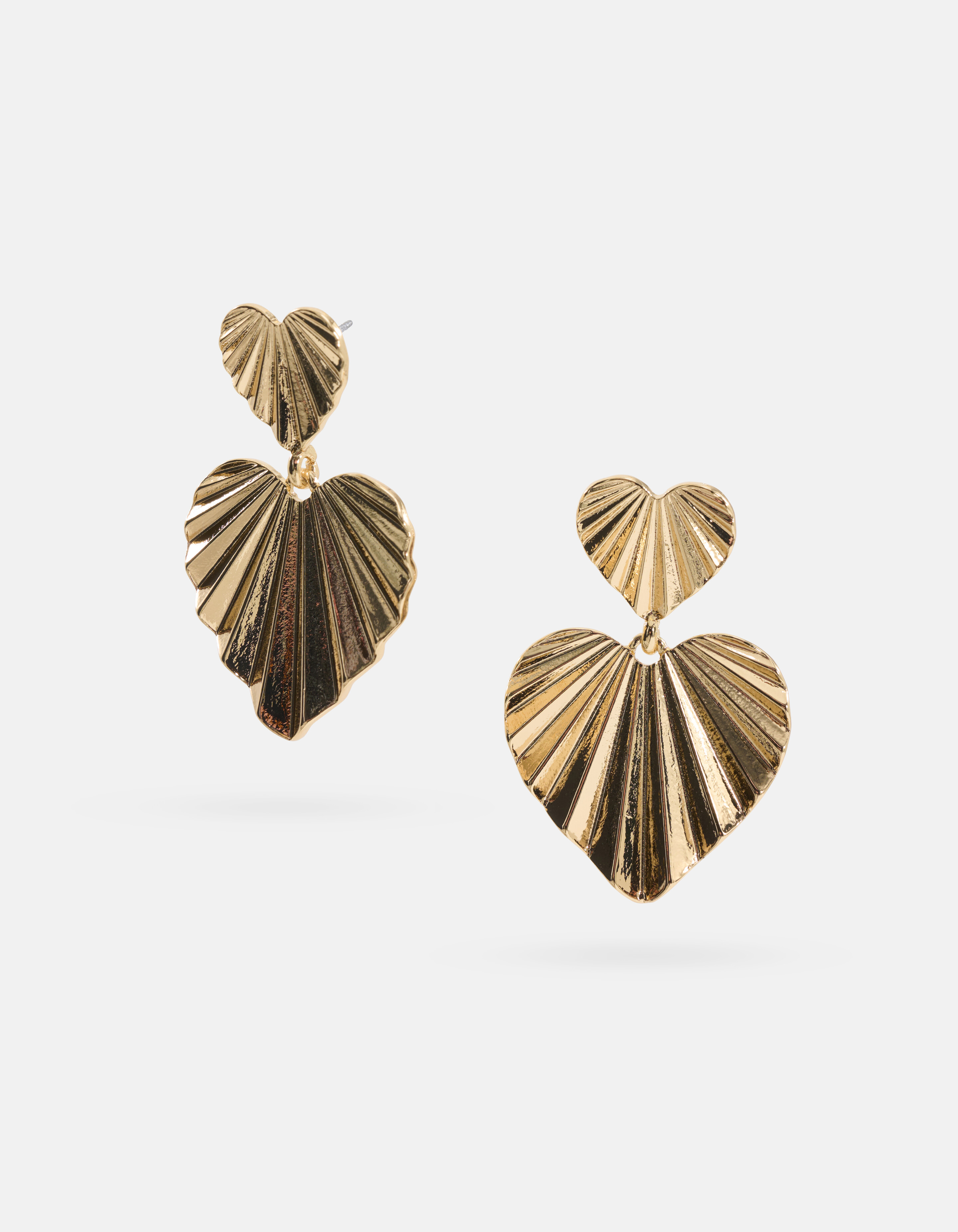 Double Heart Oorbellen Goud SHOEBY ACCESSOIRES