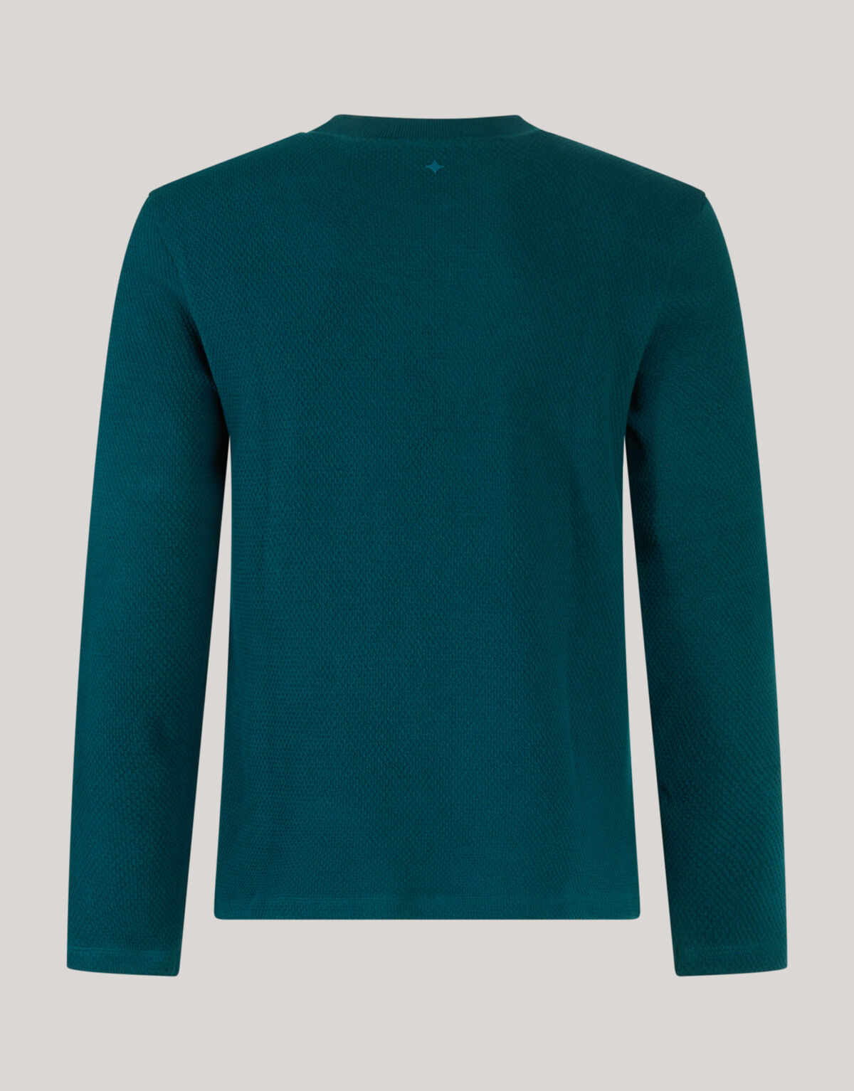 Structuur Jersey Longsleeve Donkergroen SHOEBY MEN