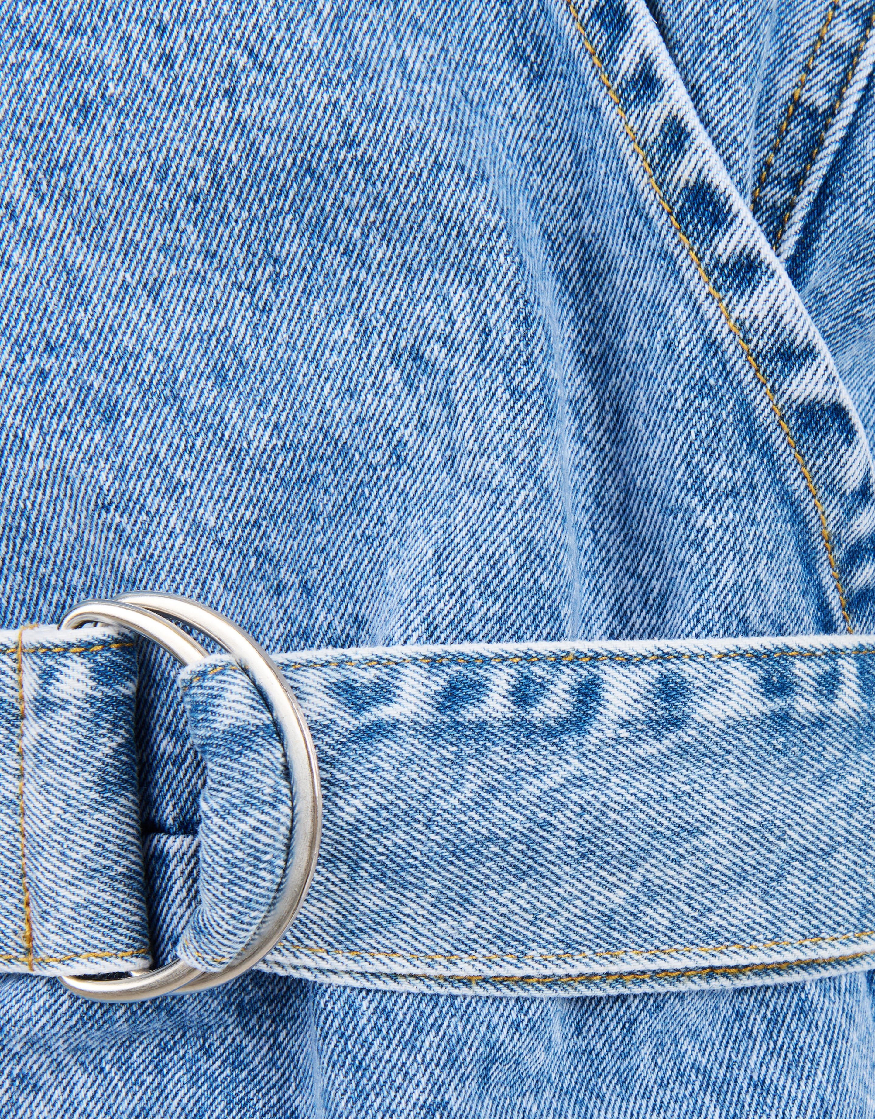 Denim Wrap Jurk Bleached SHOEBY GIRLS