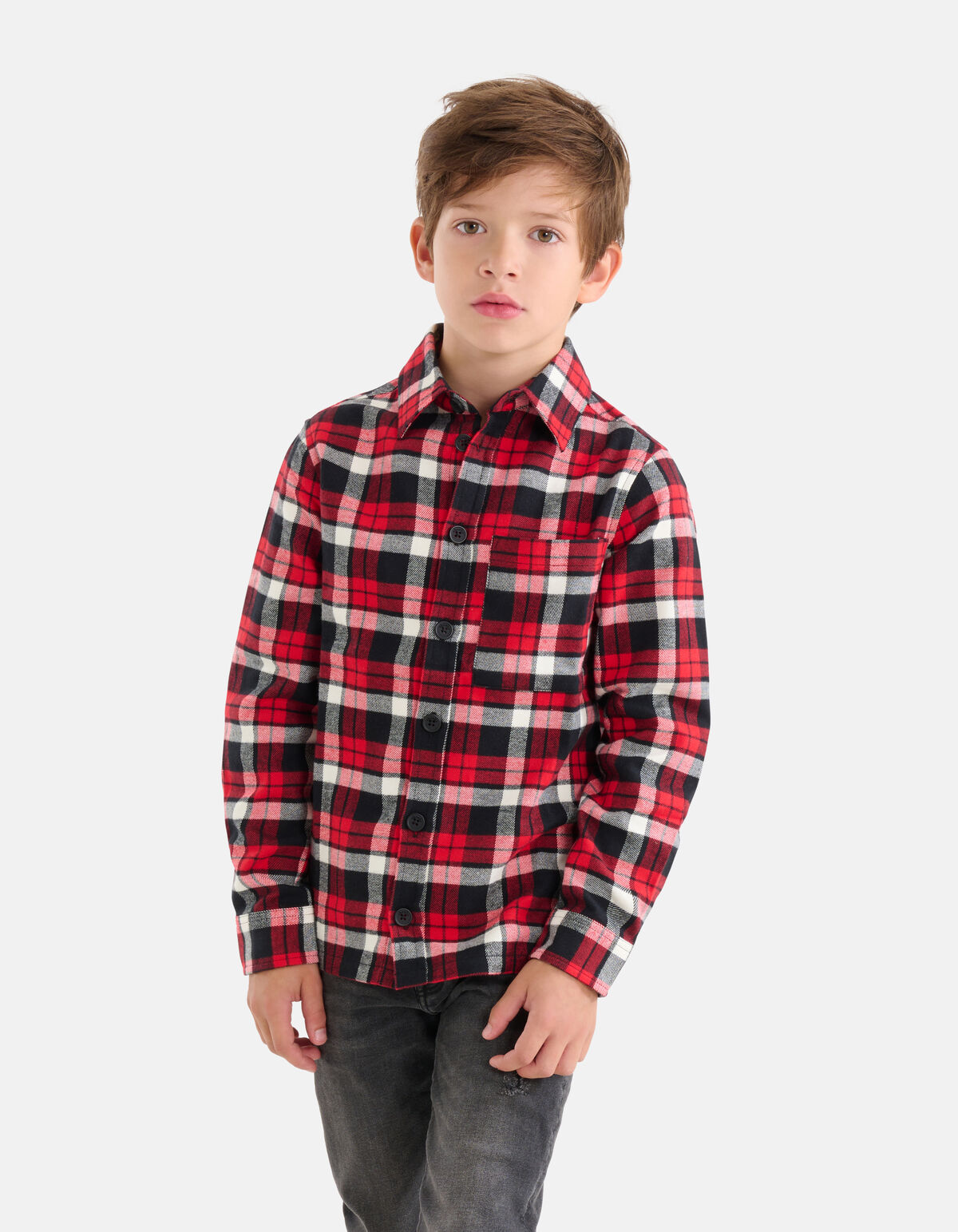 Ruiten Overhemd Rood SHOEBY BOYS