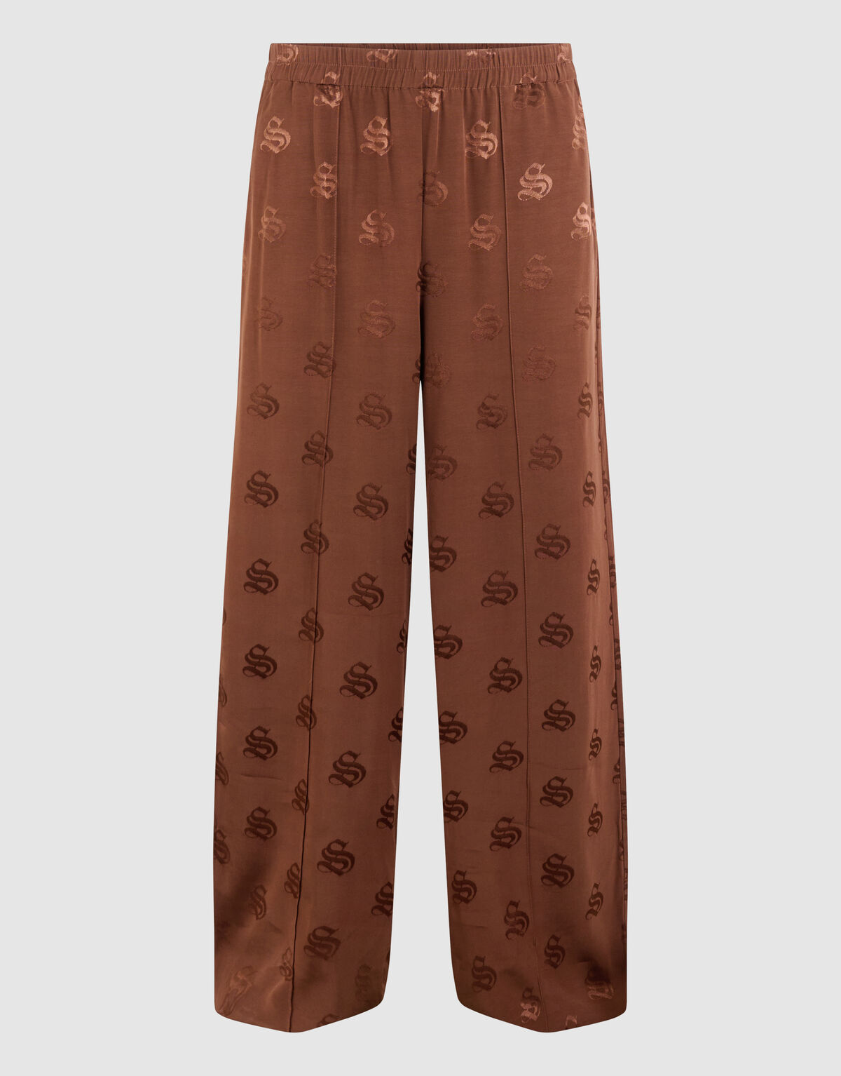 Logo Jacquard Broek Bruin SHOEBY WOMEN