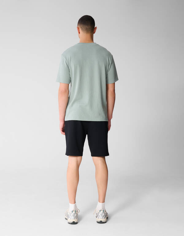 All Over Structuur T-shirt Lichtgroen SHOEBY MEN