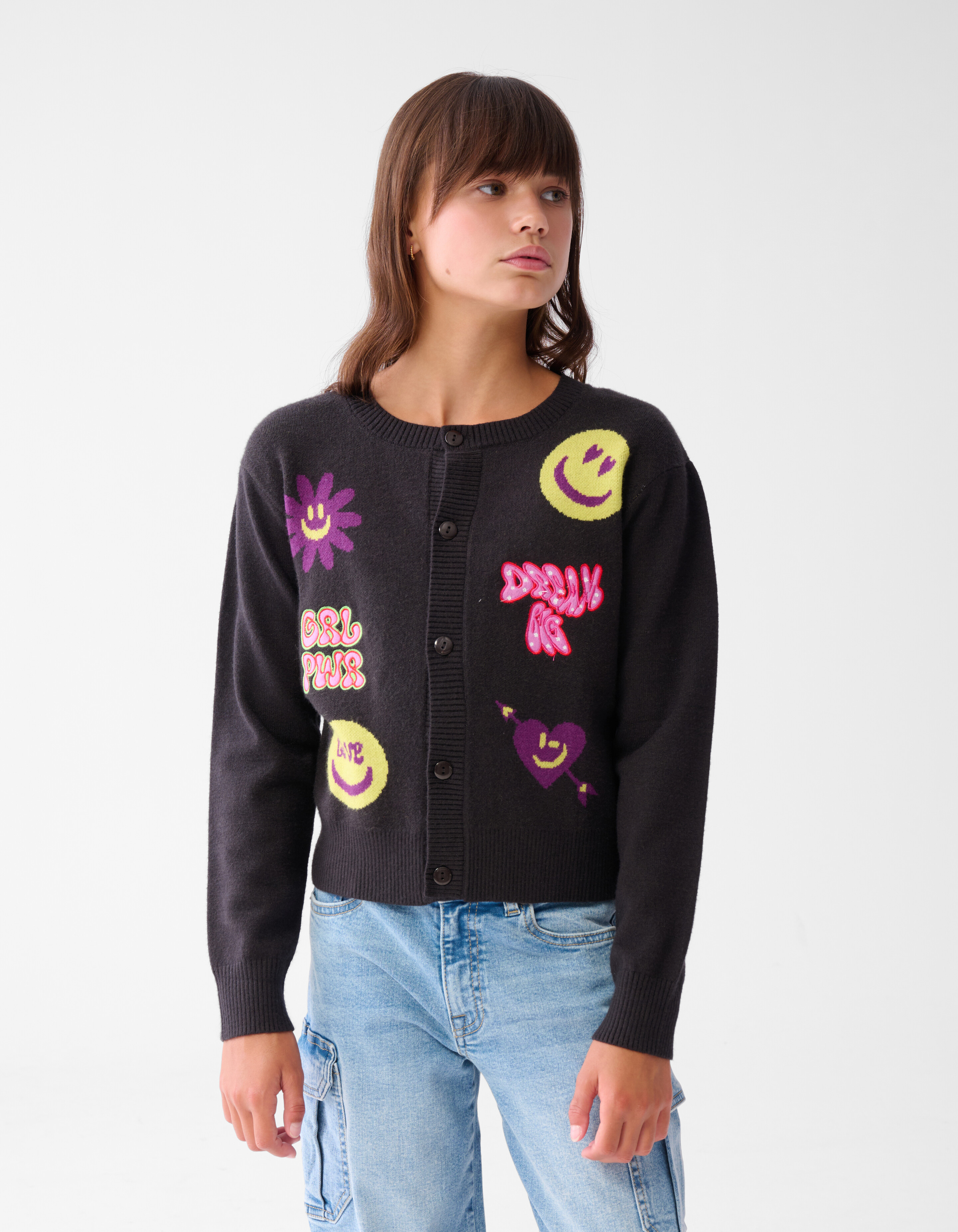 Printed Vest Donkergrijs SHOEBY GIRLS