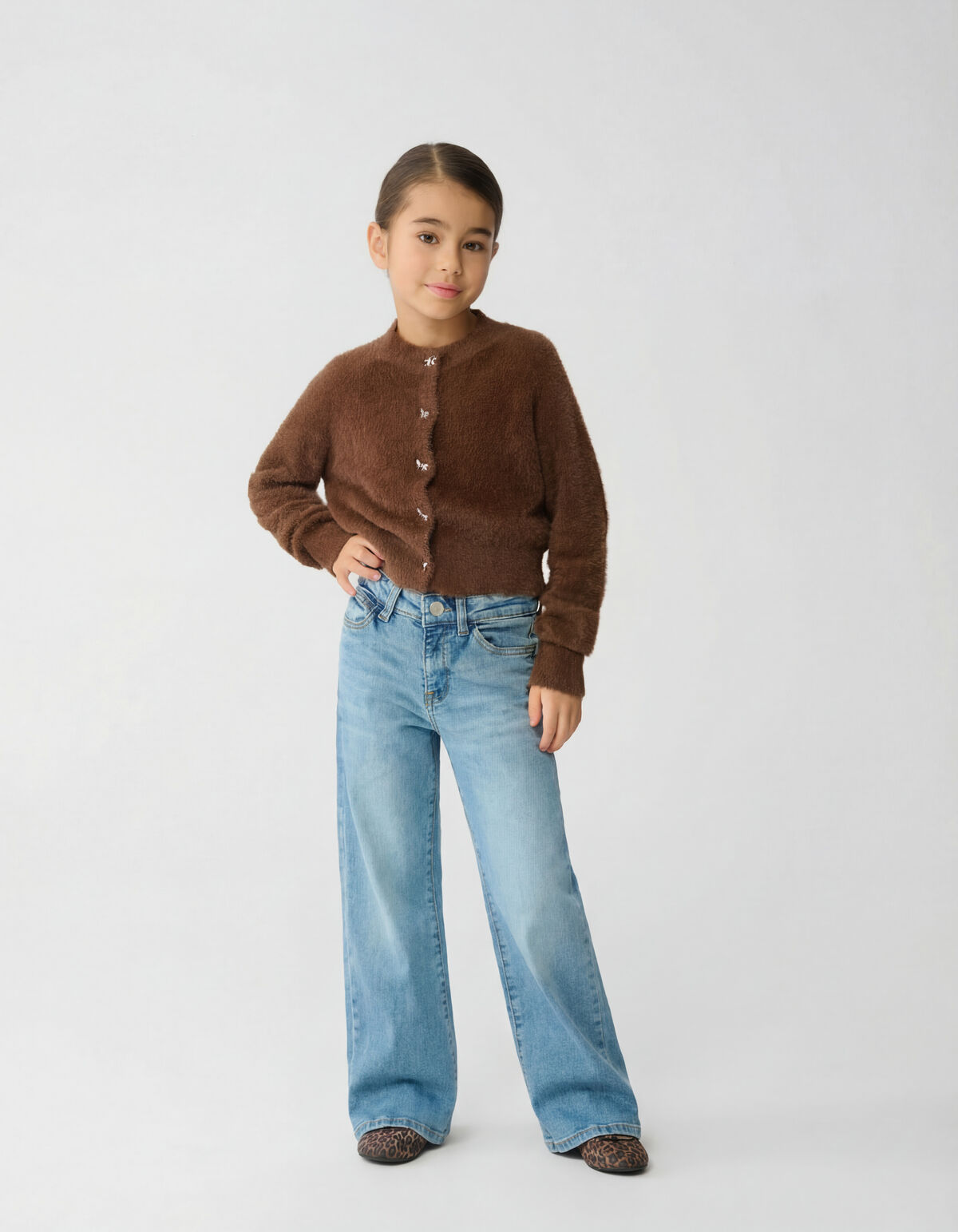 Flared Fit Jeans Blauw SHOEBY GIRLS