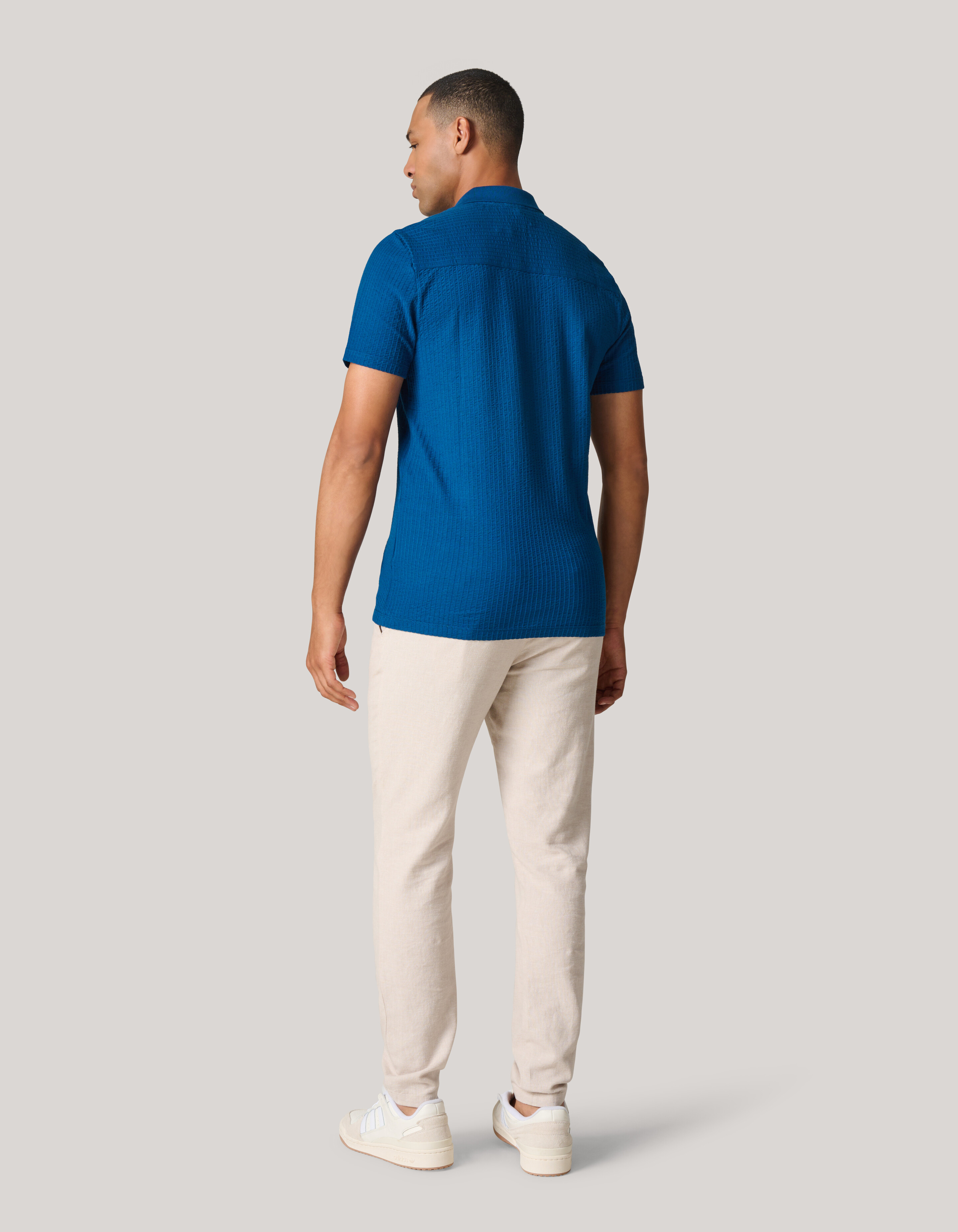 Structuur Polo Blauw SHOEBY MEN