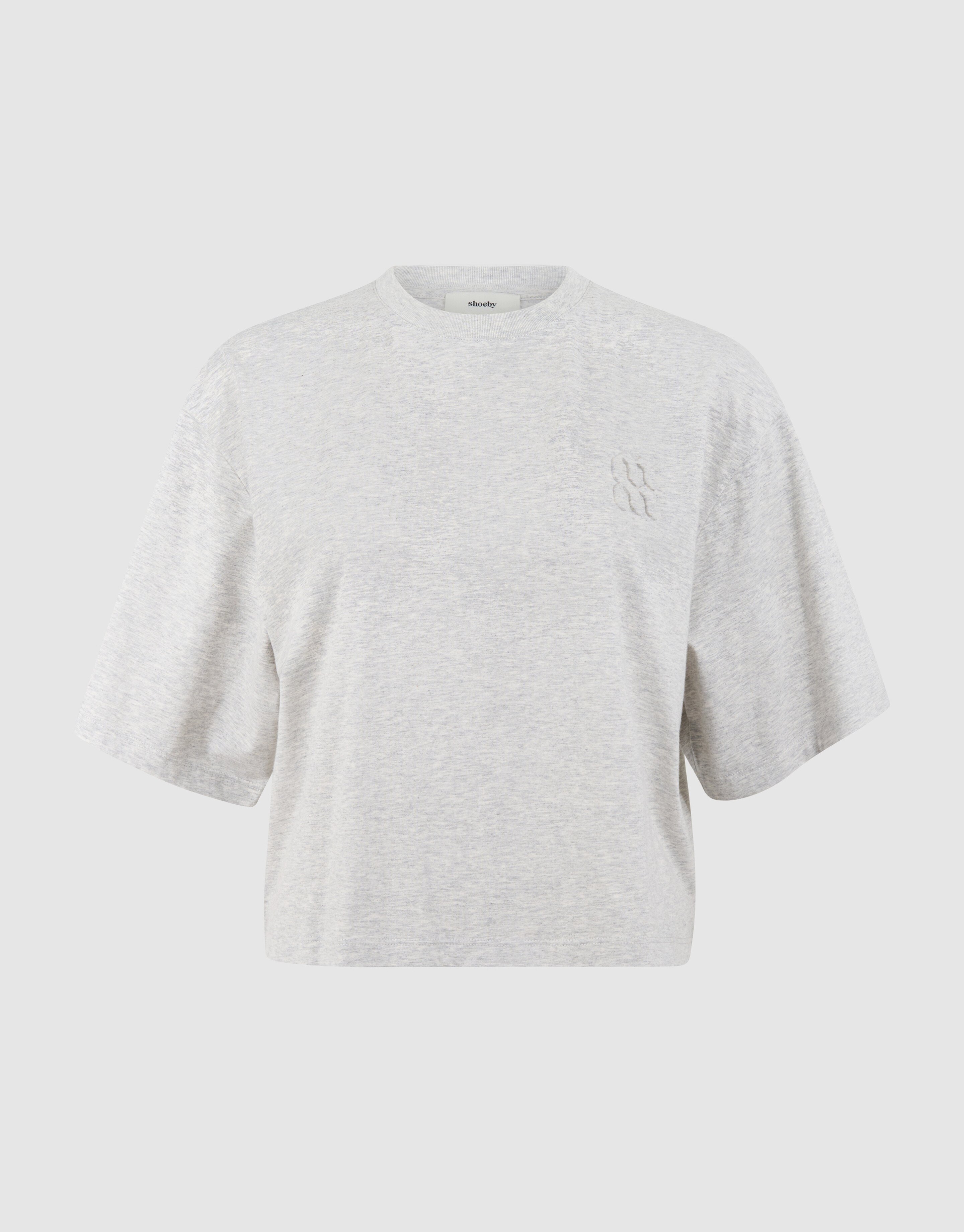 Oversized Logo T-shirt Lichtgrijs By Mieke SHOEBY WOMEN