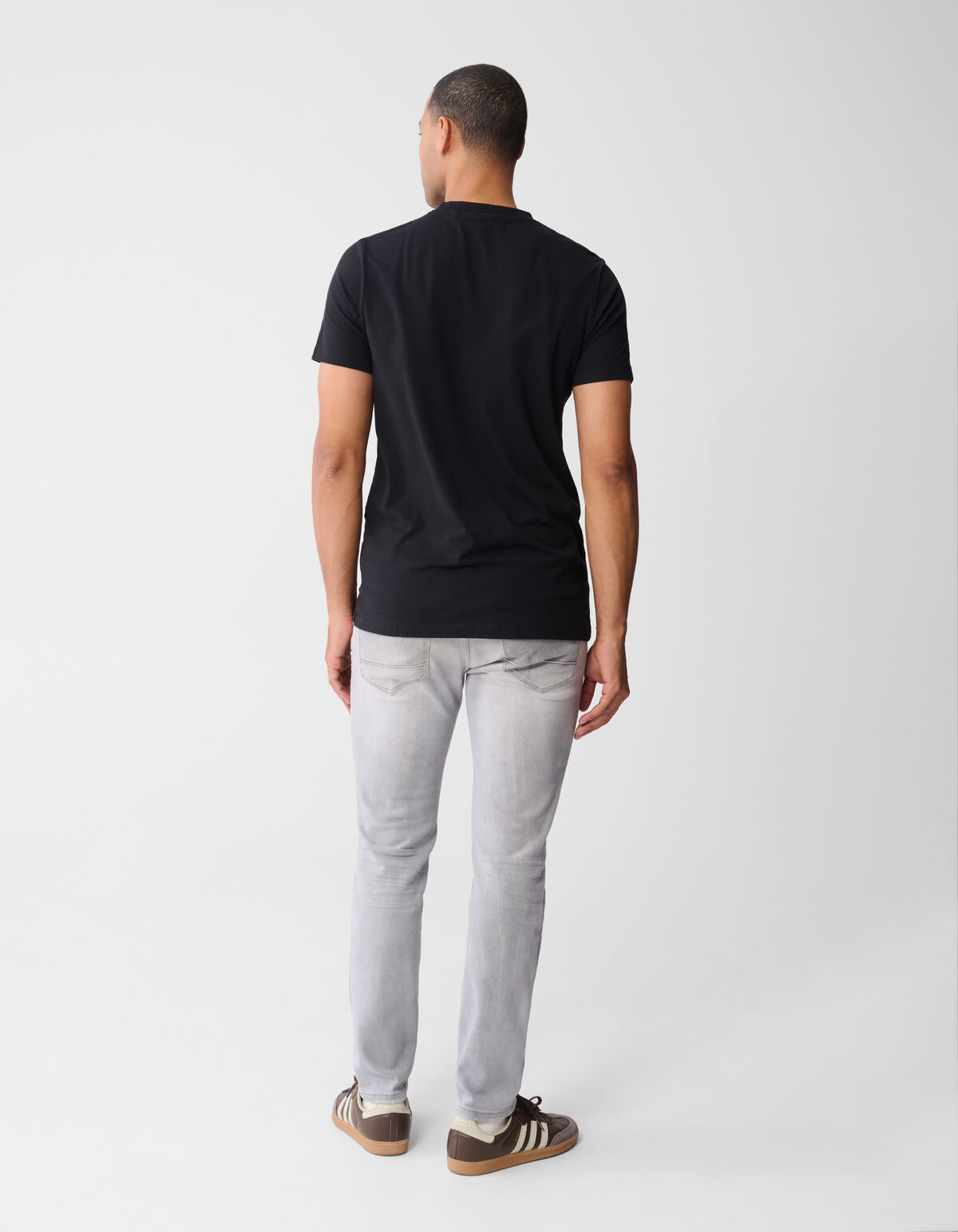 Basis T-shirt Zwart SHOEBY MEN
