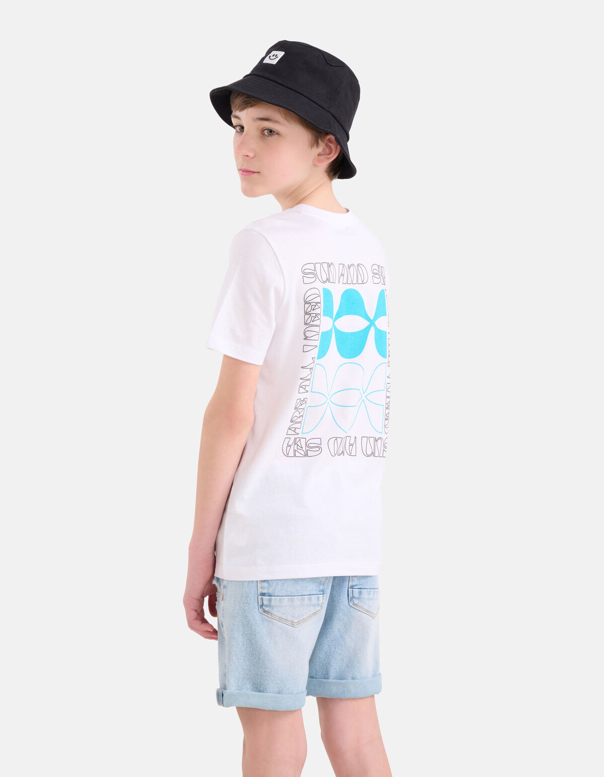 Artwork T-shirt Wit SHOEBY BOYS