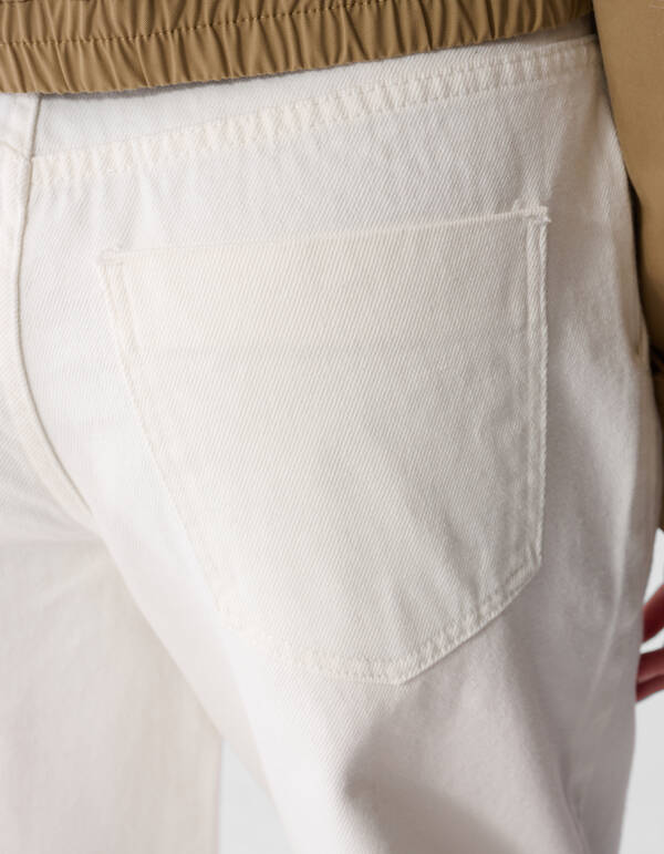 Barrel Fit Jeans Wit SHOEBY WOMEN