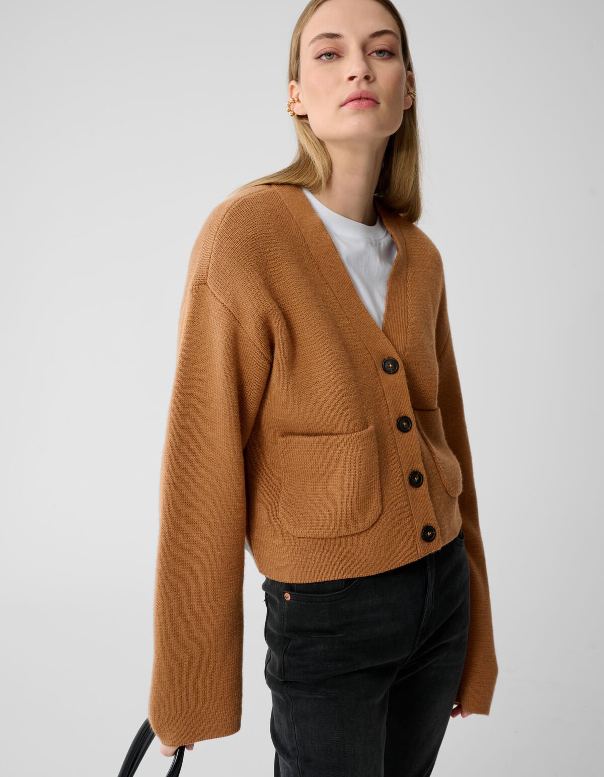 V-Hals Vest Camel By Lonneke SHOEBY WOMEN