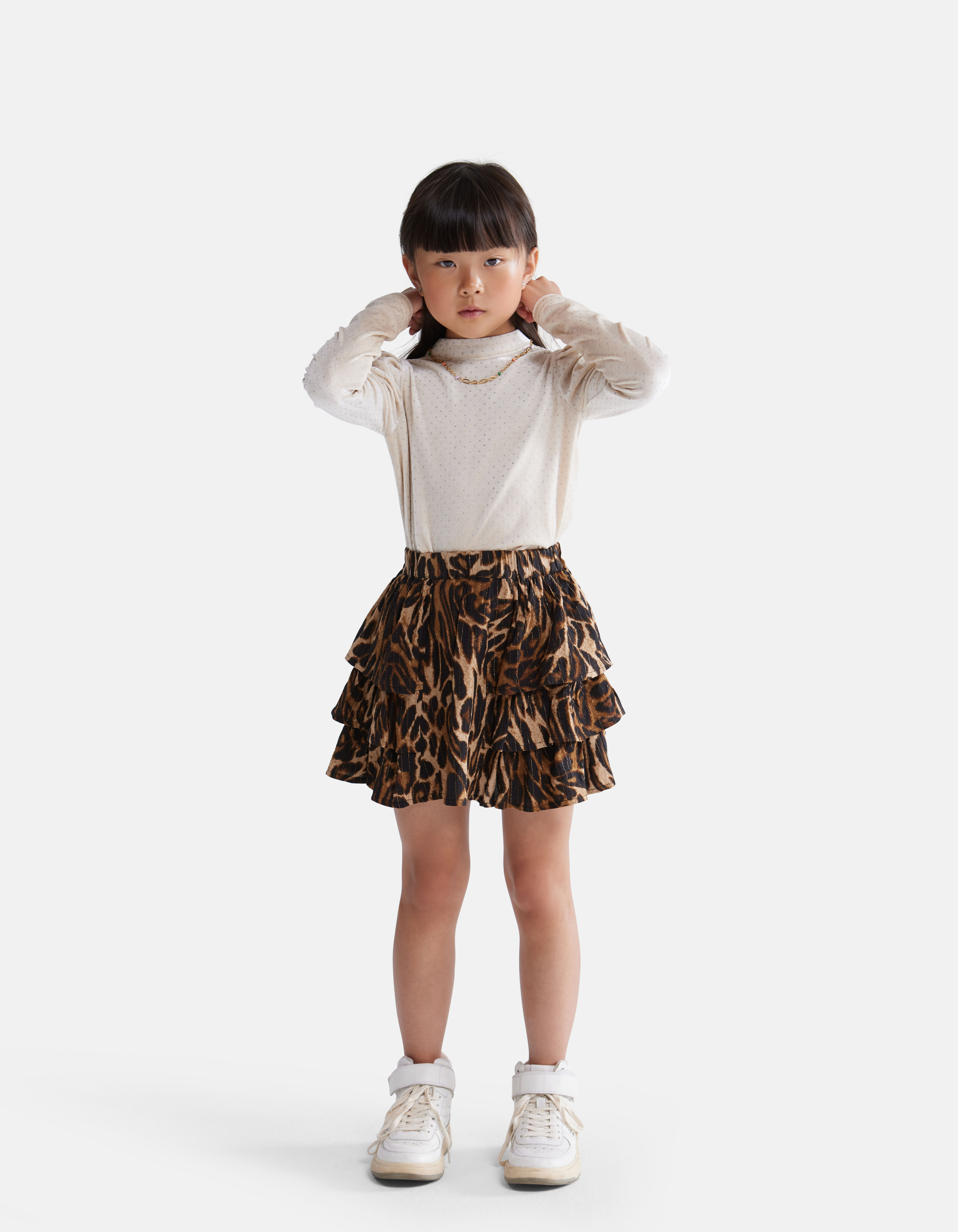 Leopard Rok Bruin Shoeby