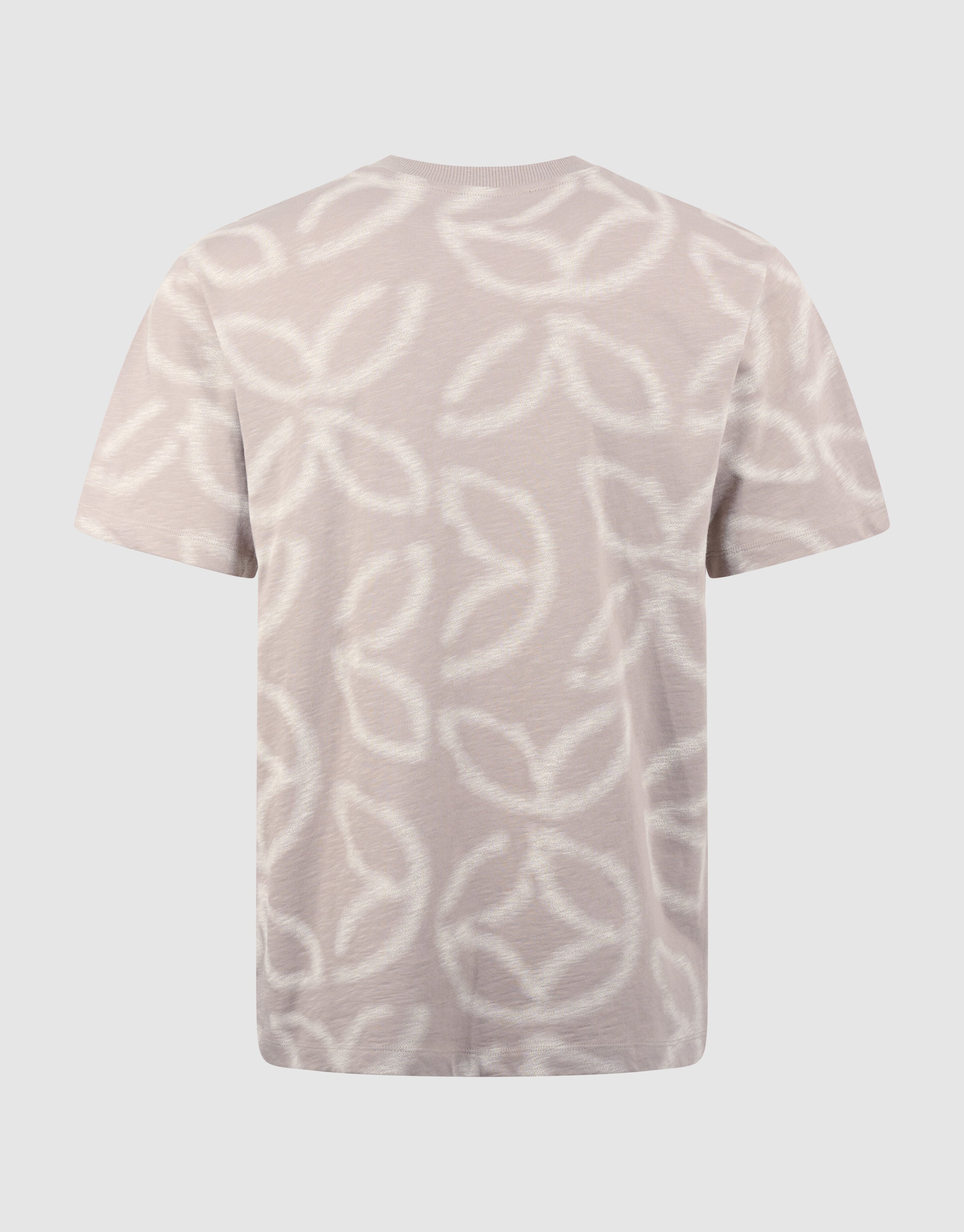 All Over Logo T-shirt Lichtbruin SHOEBY MEN