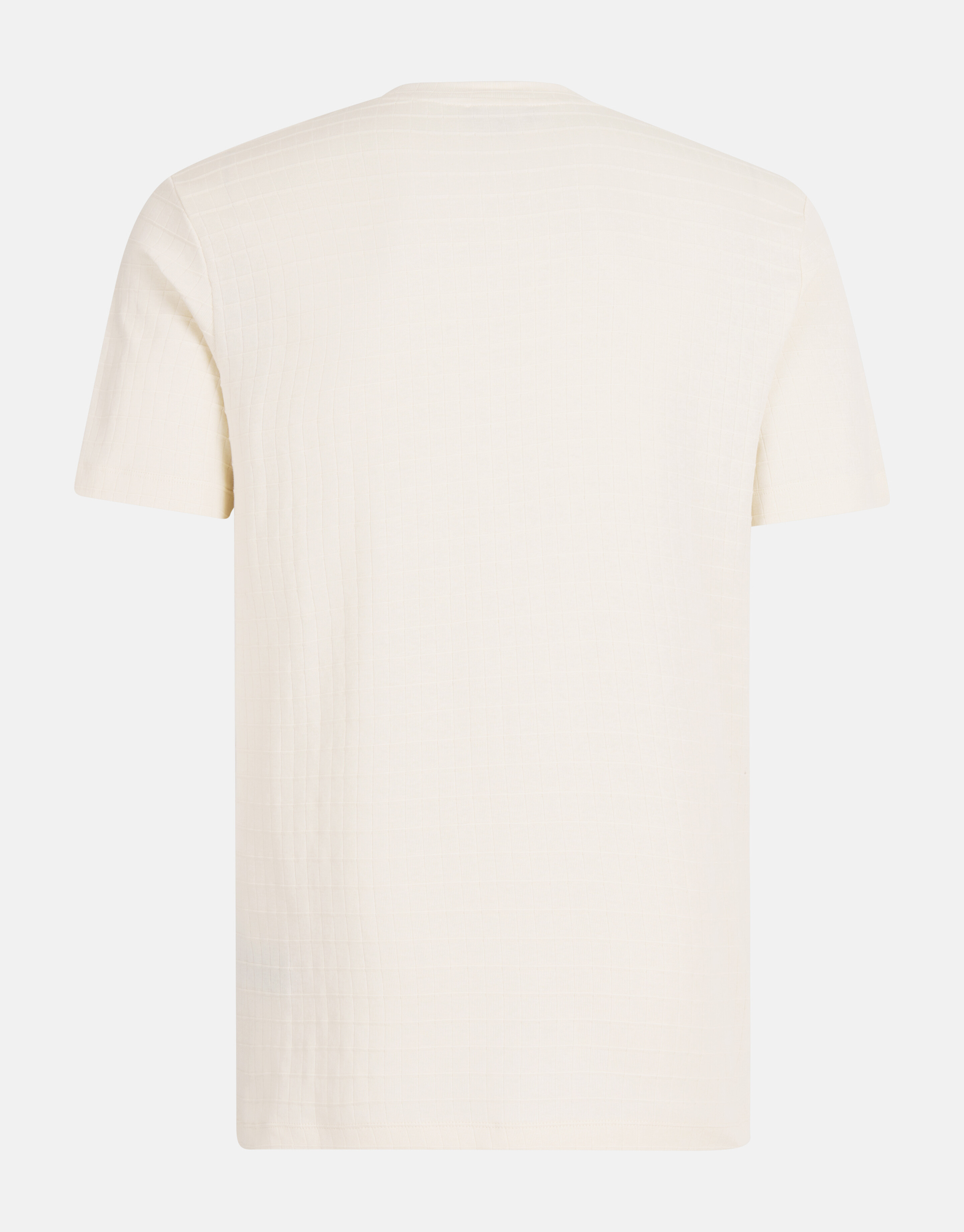 Structuur T-shirt Gebroken Wit SHOEBY MEN