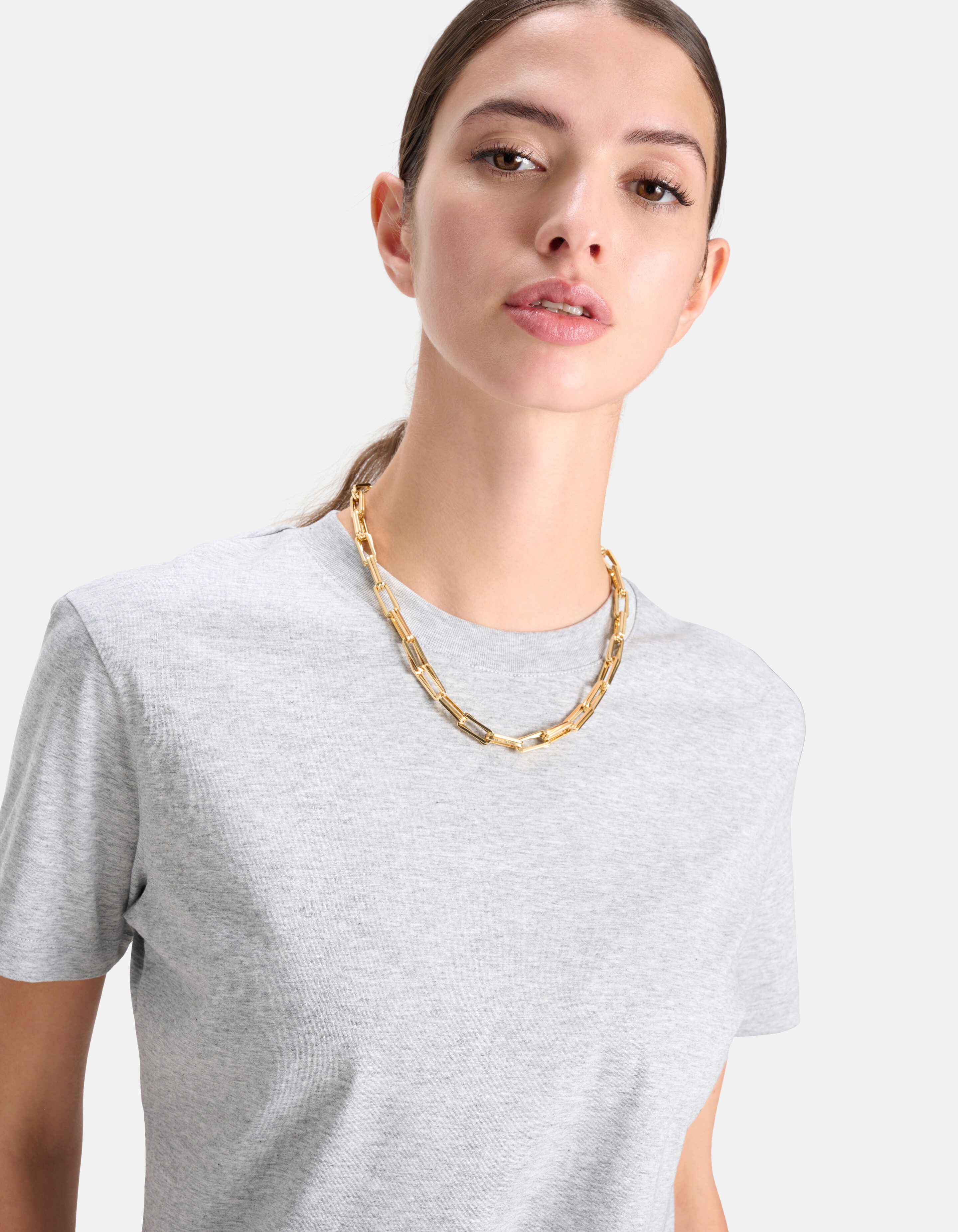 Basis T-shirt Grijs SHOEBY WOMEN