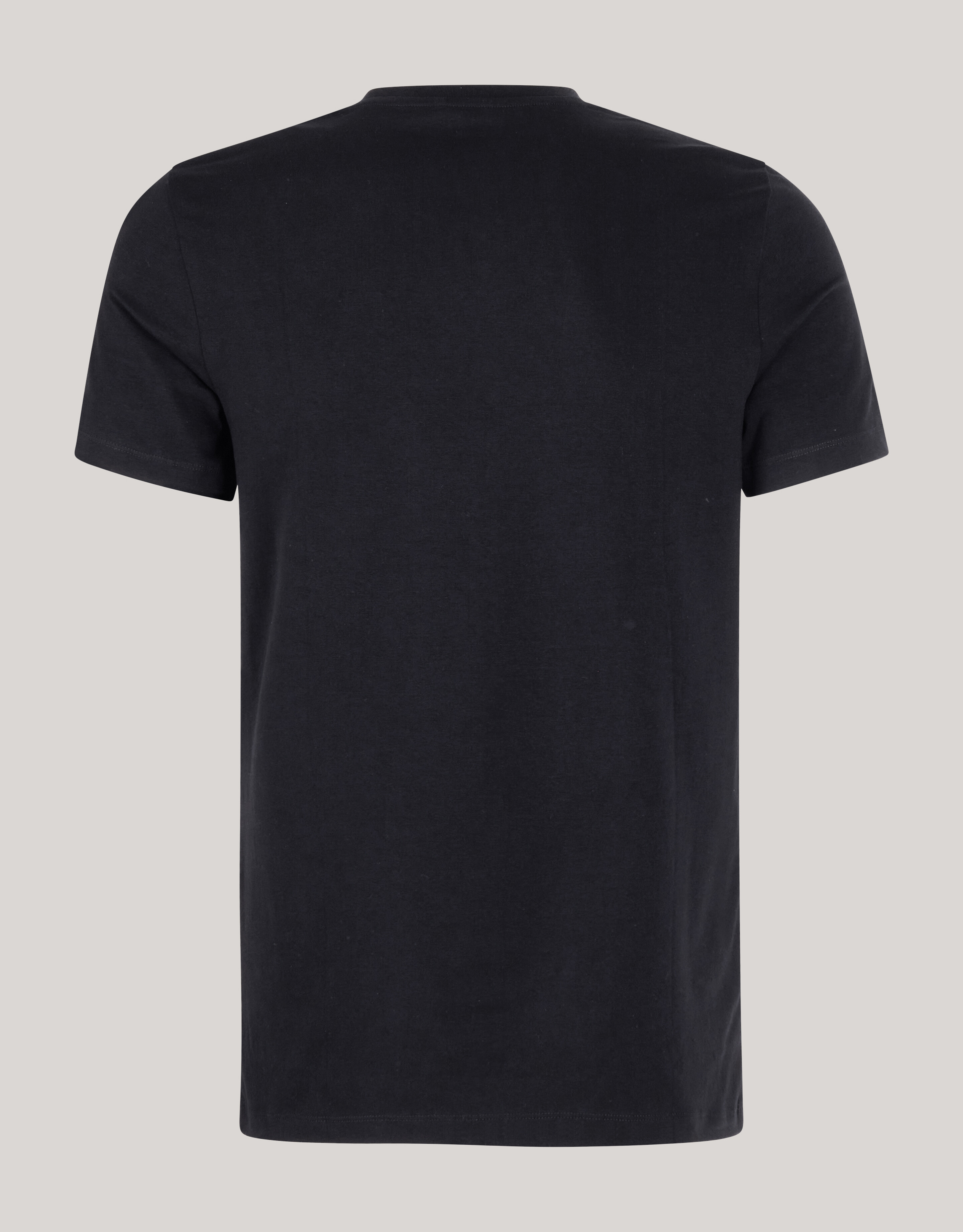 Basis V-hals T-shirt Zwart Refill