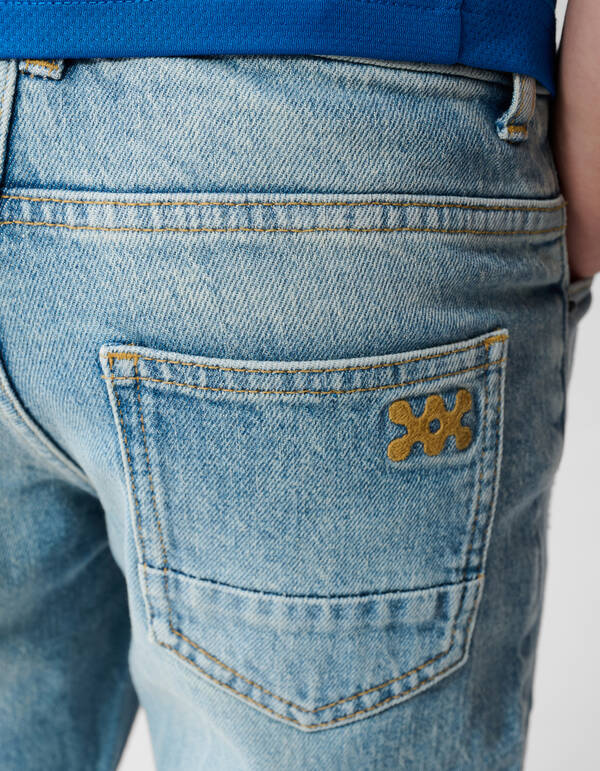 Tapered Fit Jeans Bleached SHOEBY BOYS