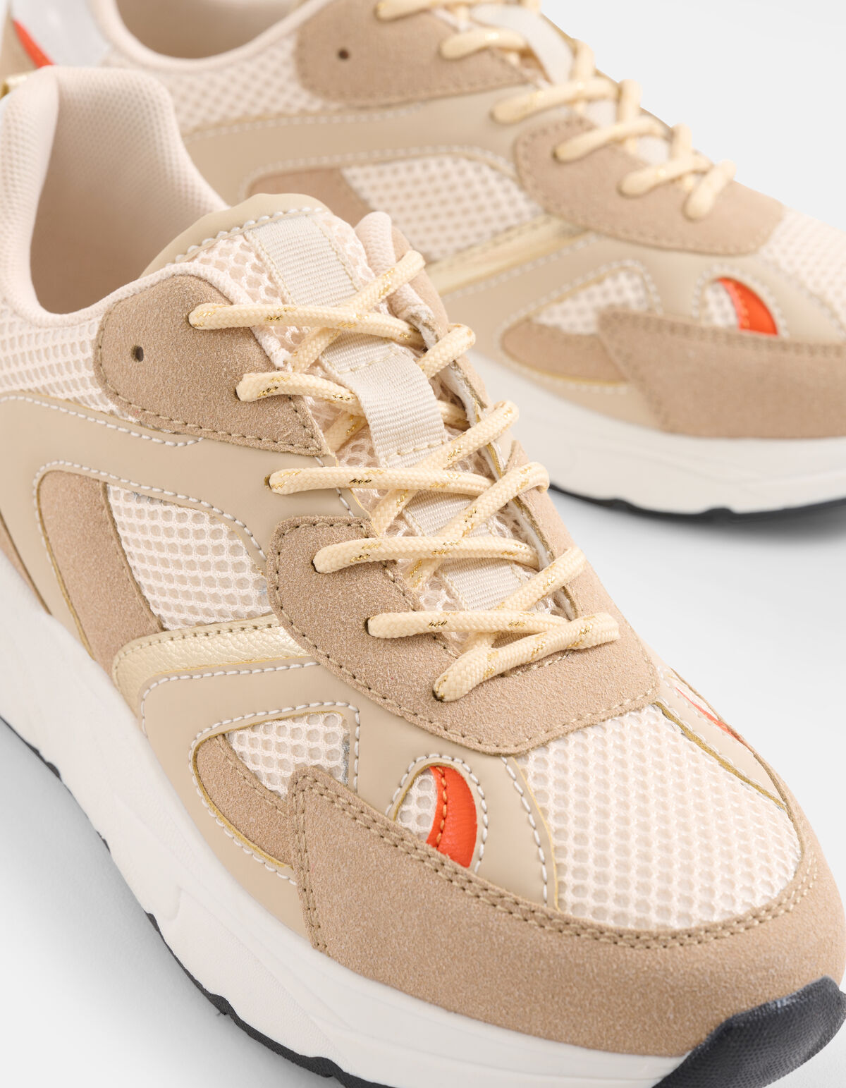 Metallic Sneaker Beige SHOEBY SHOES