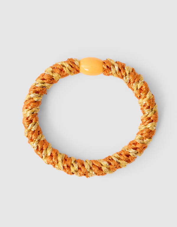 Lurex Haarelastiek Oranje/ Geel SHOEBY ACCESSOIRES