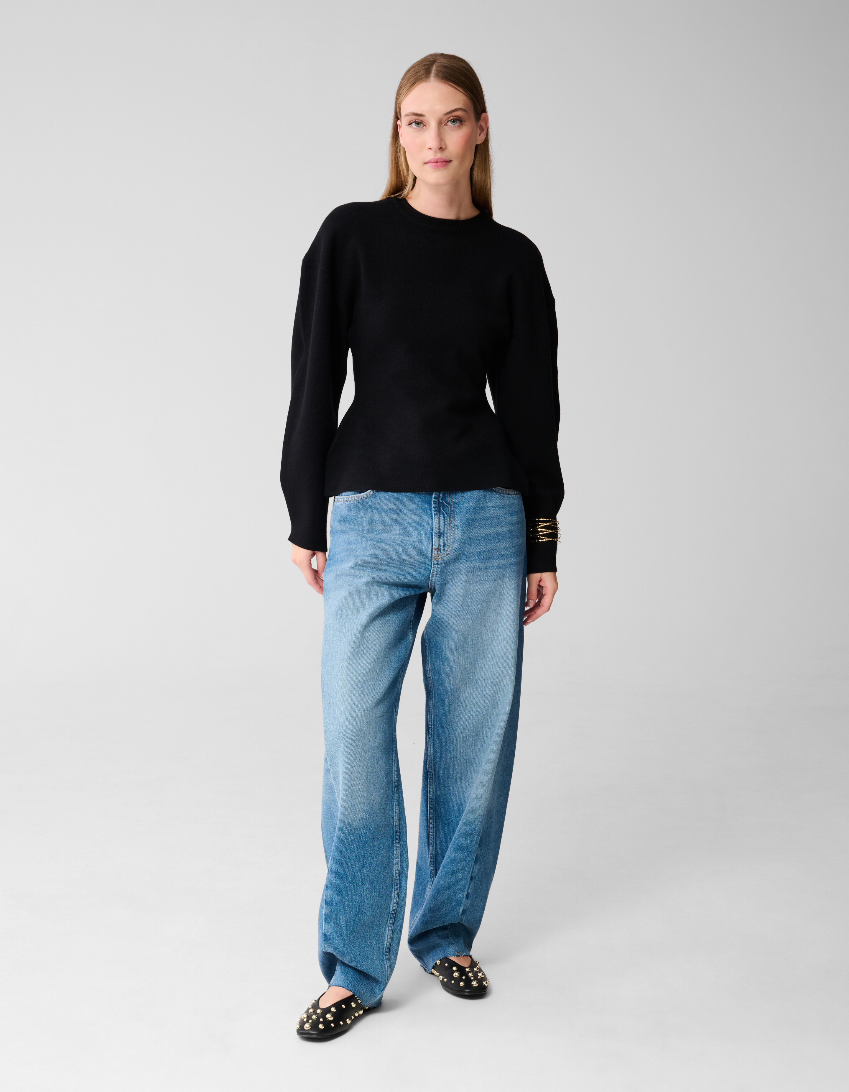 Zandloper Trui Zwart SHOEBY WOMEN