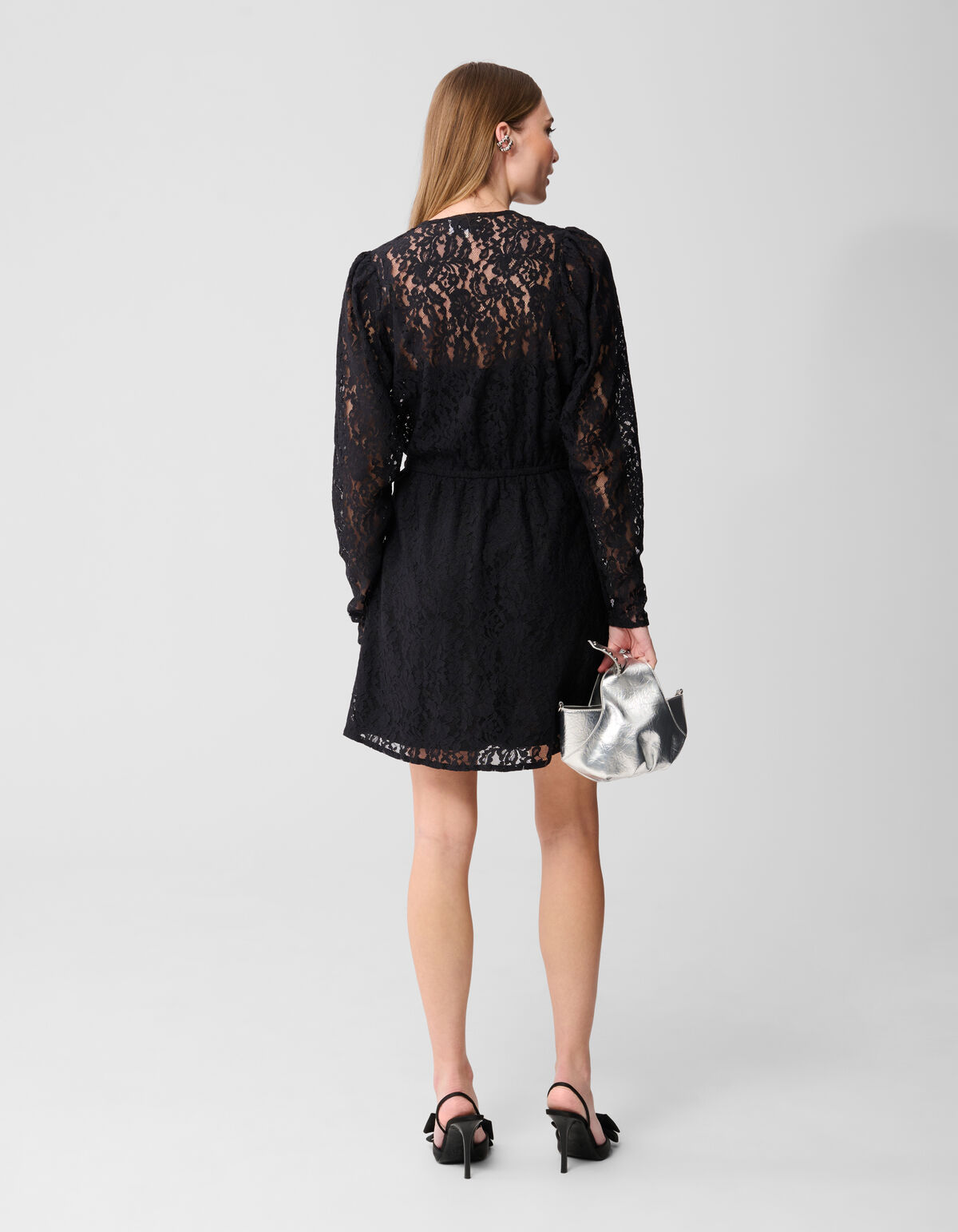 Kanten Mini Jurk Zwart SHOEBY WOMEN