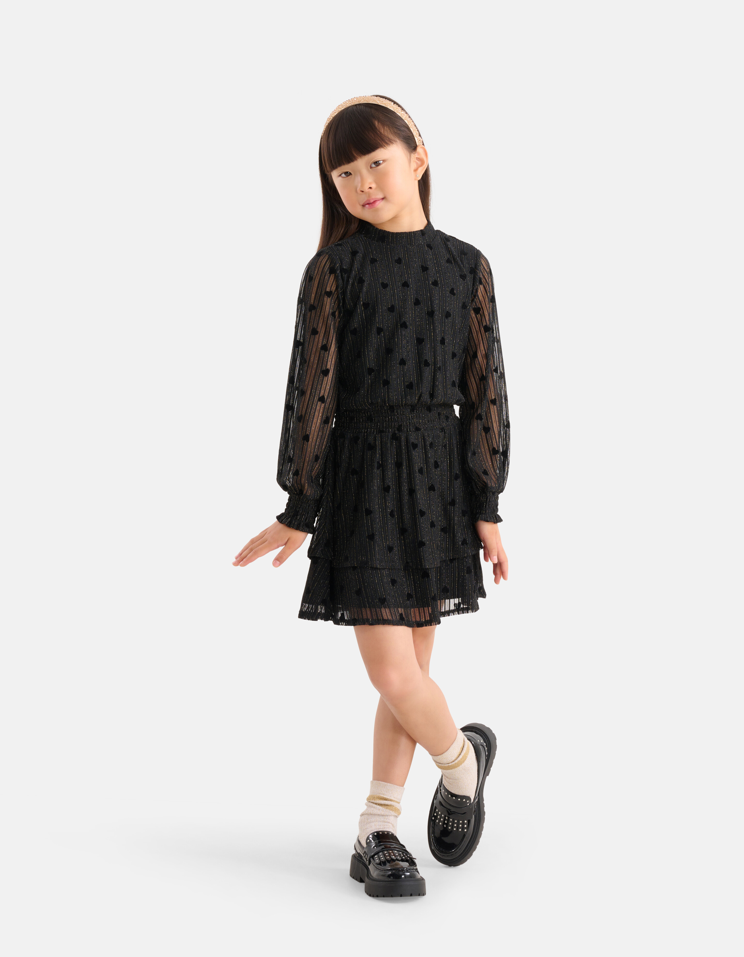 Mesh Jurk Zwart SHOEBY GIRLS