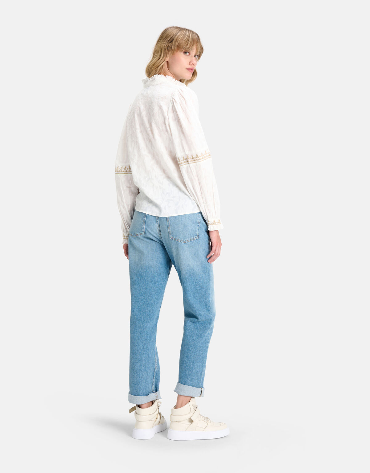 Cotton Jacquard Blouse SHOEBY WOMEN