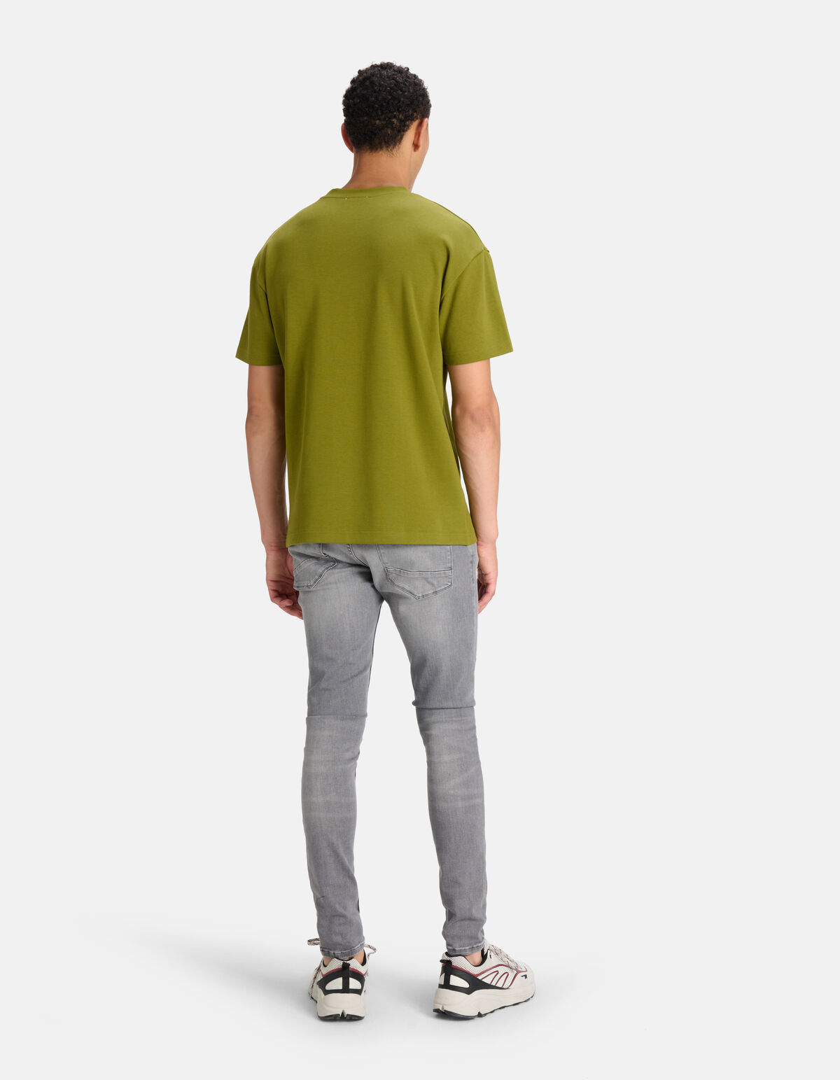 Relaxed Fit T-shirt Groen SHOEBY MEN