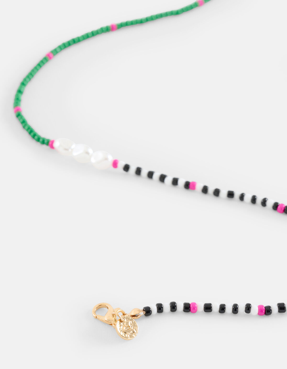 Beaded Ketting Groen SHOEBY ACCESSOIRES