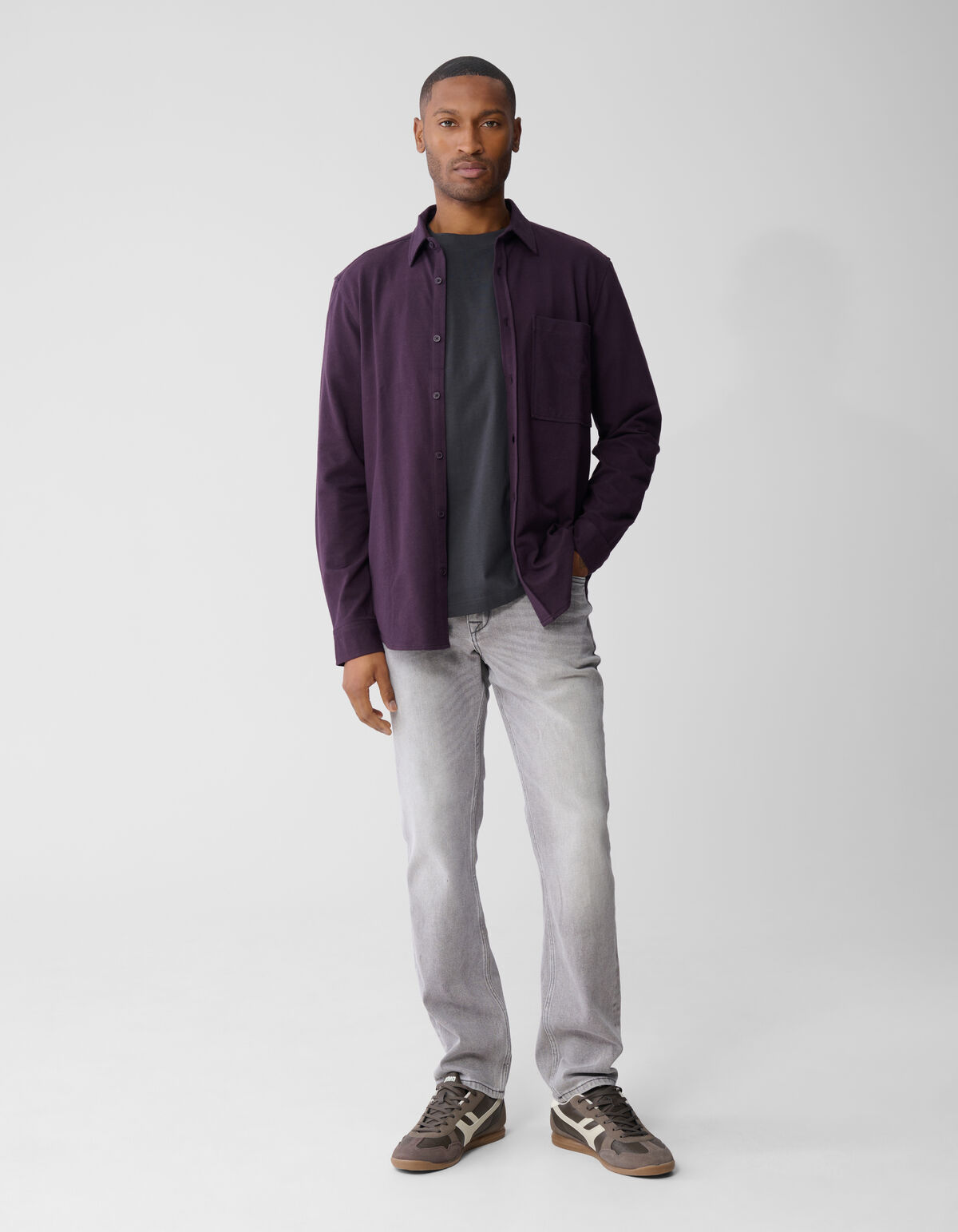 Straight Fit Jeans Grijs L34 SHOEBY MEN