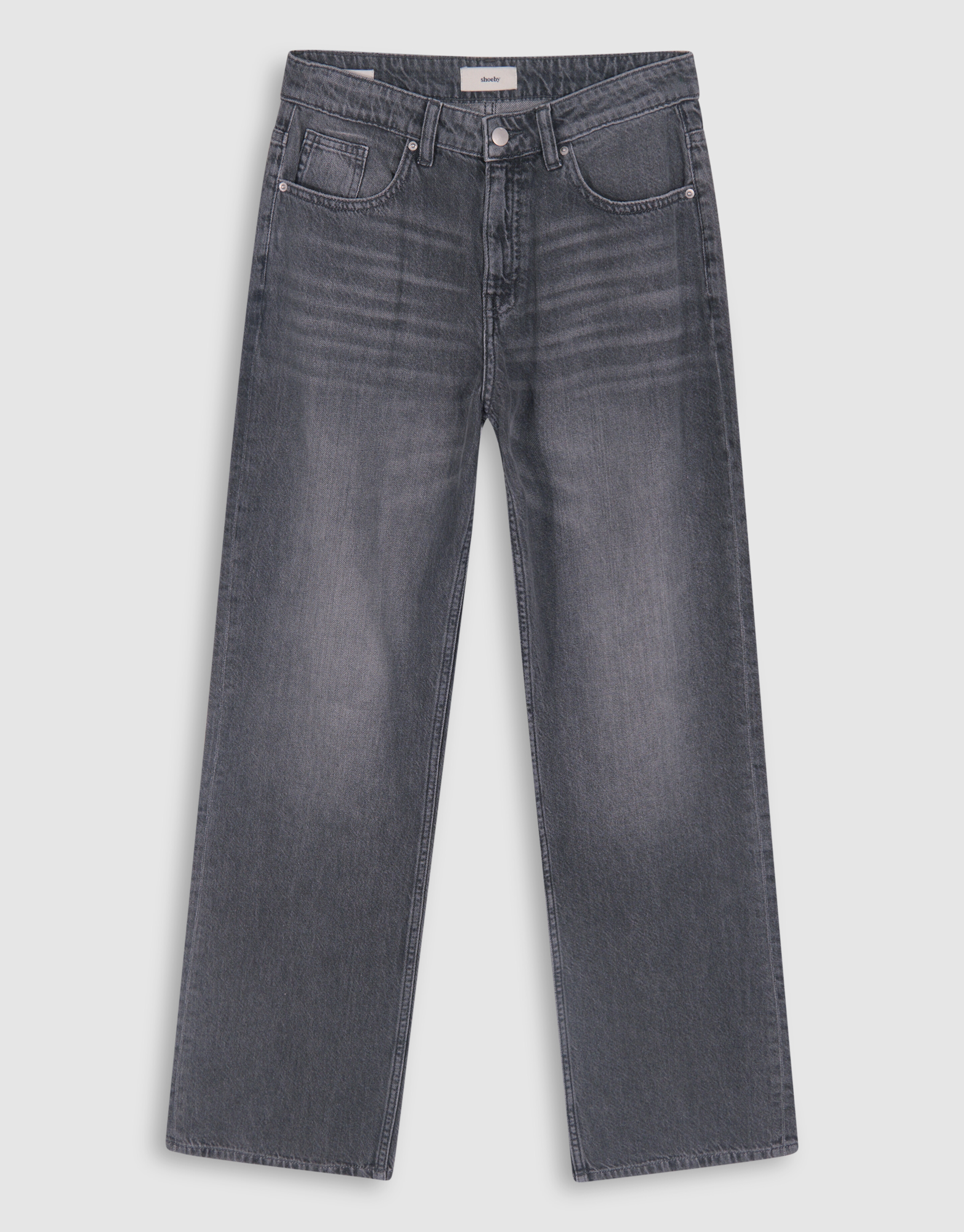 Wide Leg Fit Jeans Grijs SHOEBY WOMEN