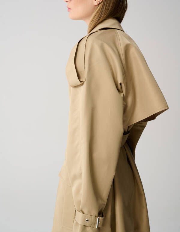 Oversized Trenchcoat Zand By Lonneke SHOEBY WOMEN