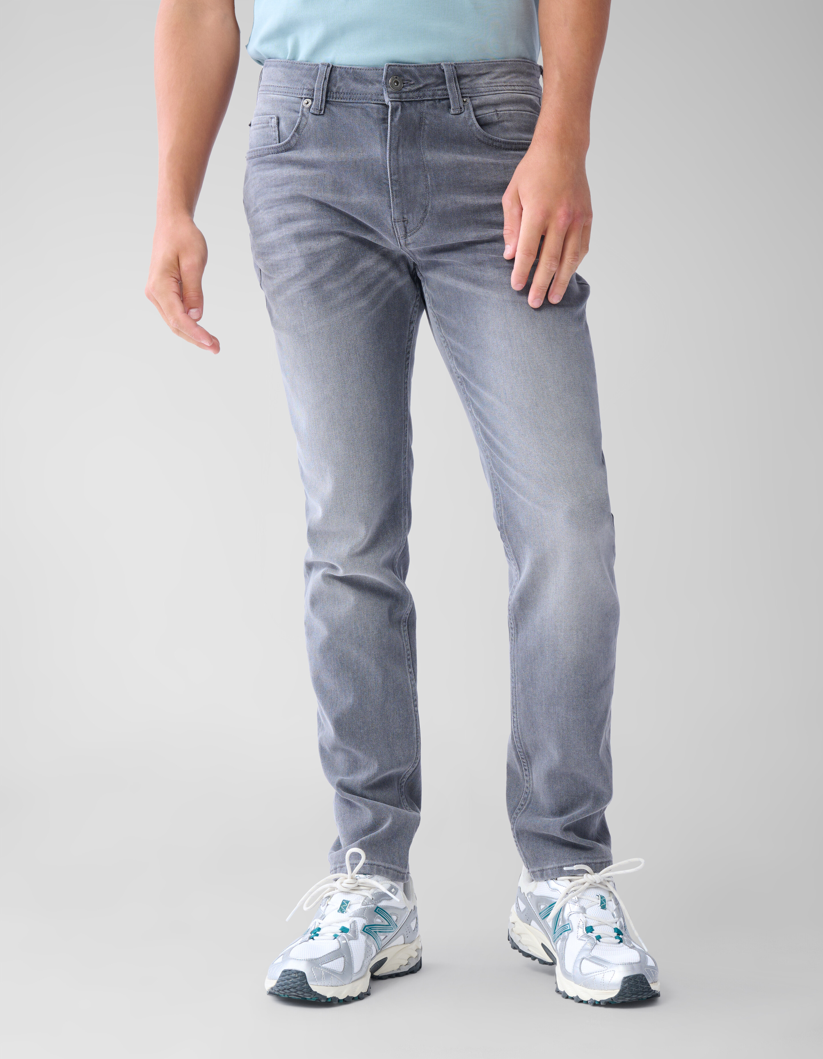 Slim Fit Jeans Washed Grey L32 SHOEBY MEN