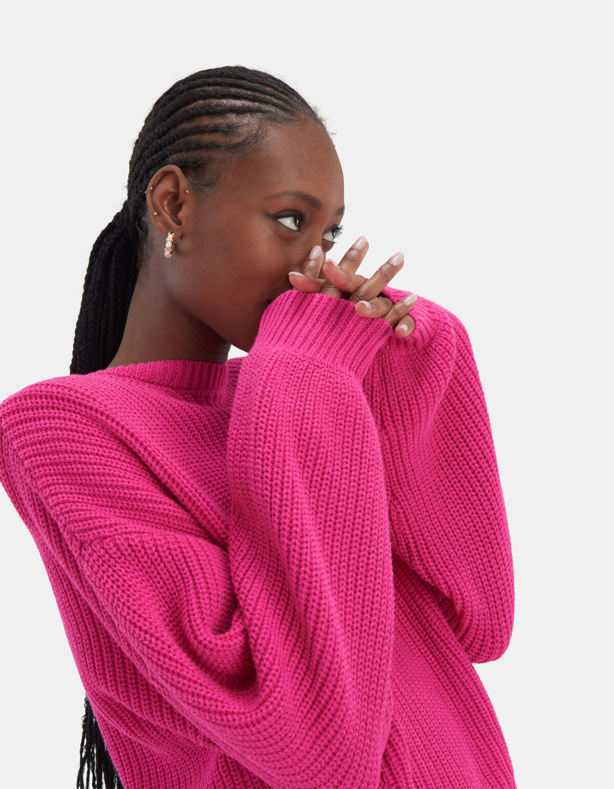 Gebreide Trui Roze EKSEPT