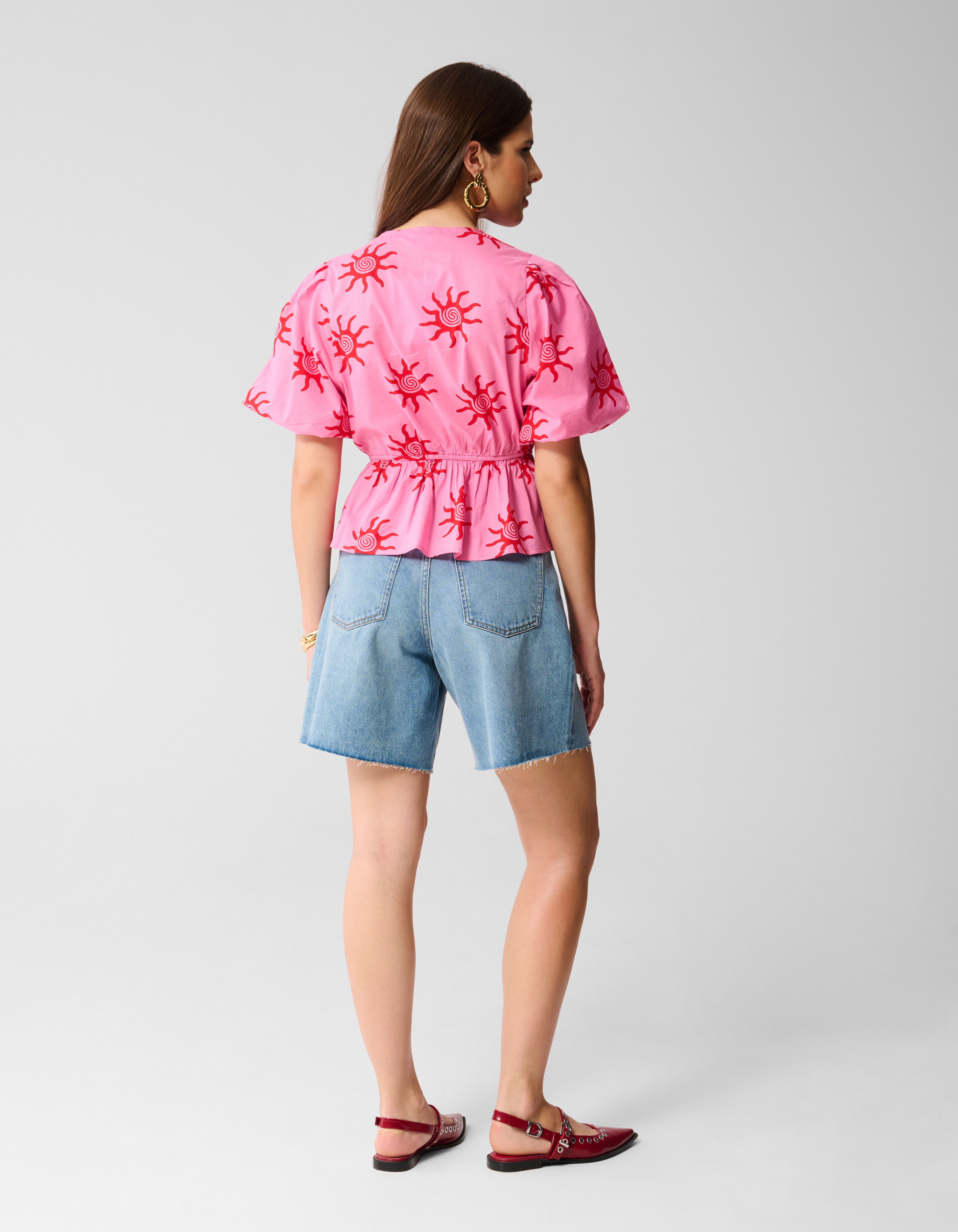 Printed Strik Top Roze SHOEBY WOMEN