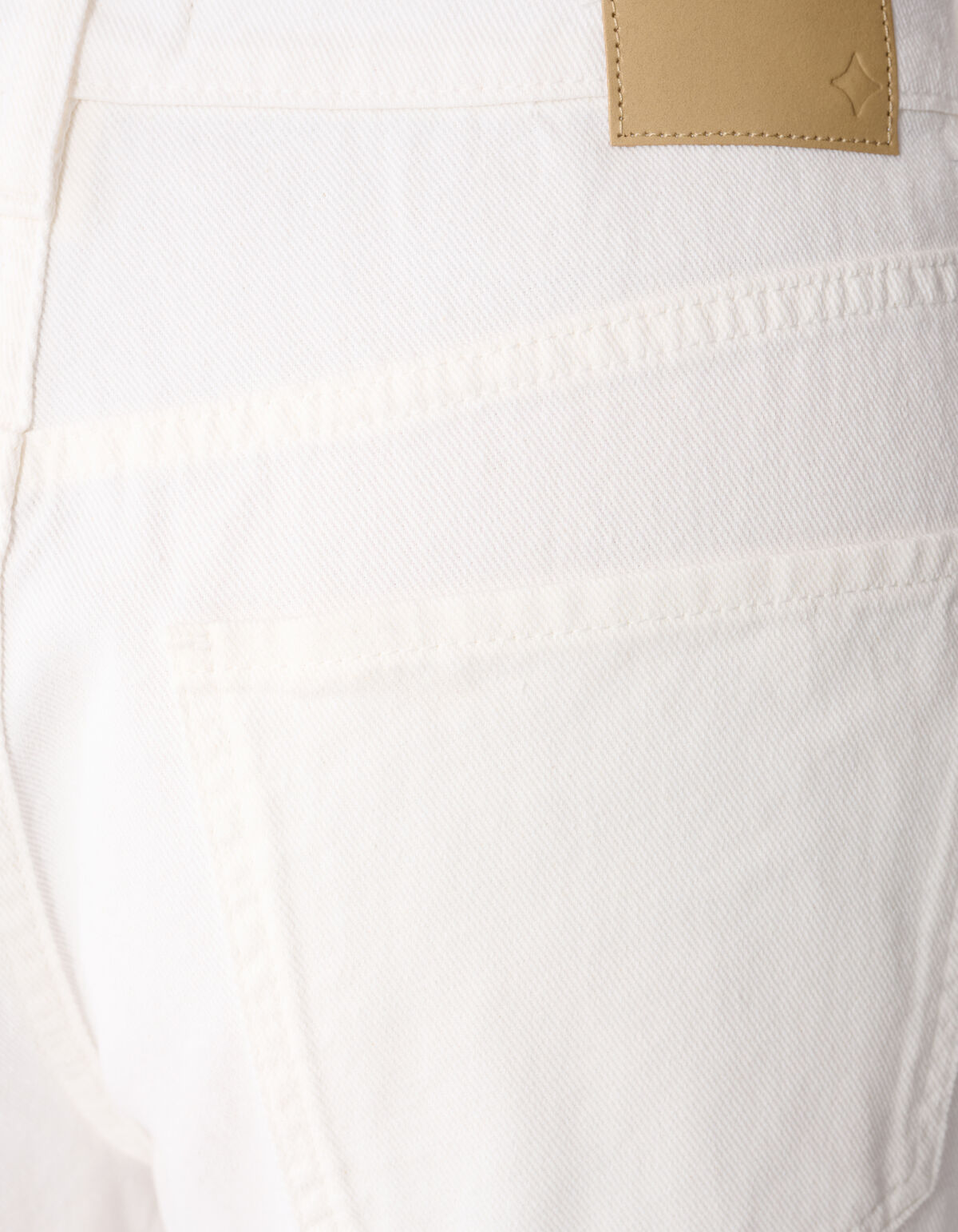 Straight Fit Jeans Wit By Monica SHOEBY WOMEN