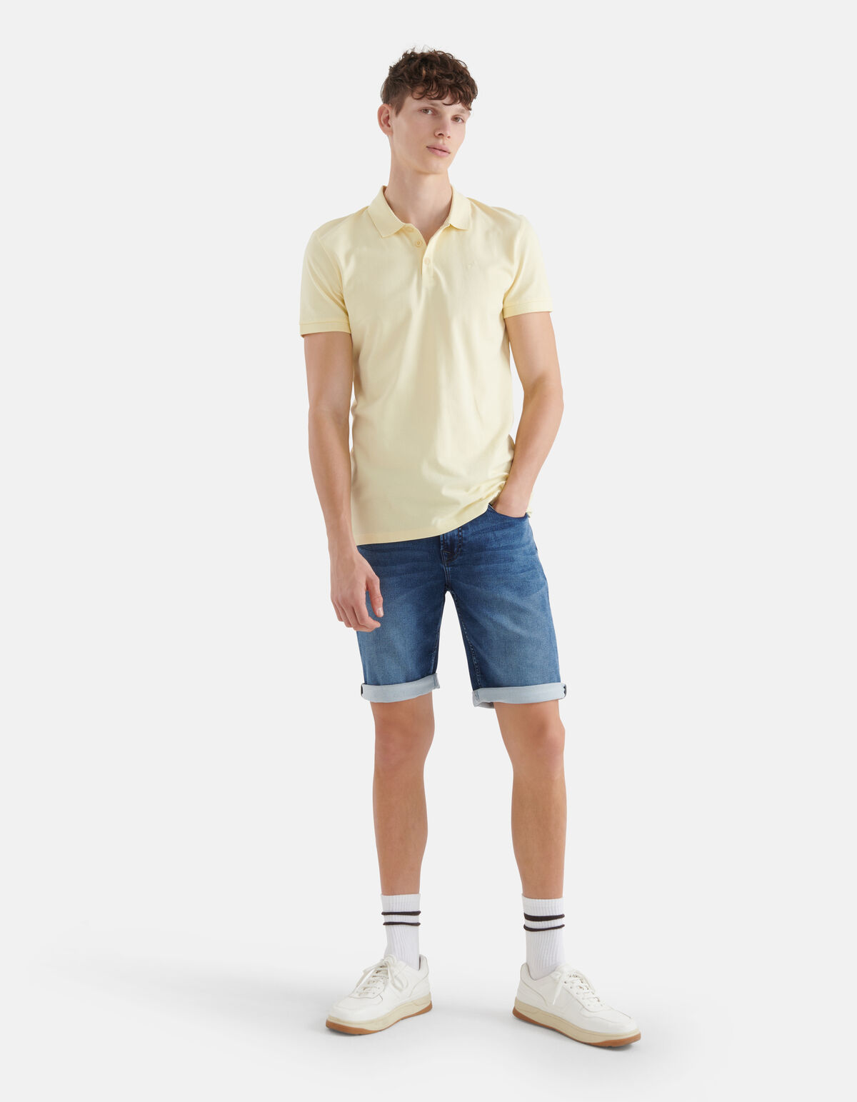 Basis Polo Lichtgeel SHOEBY MEN