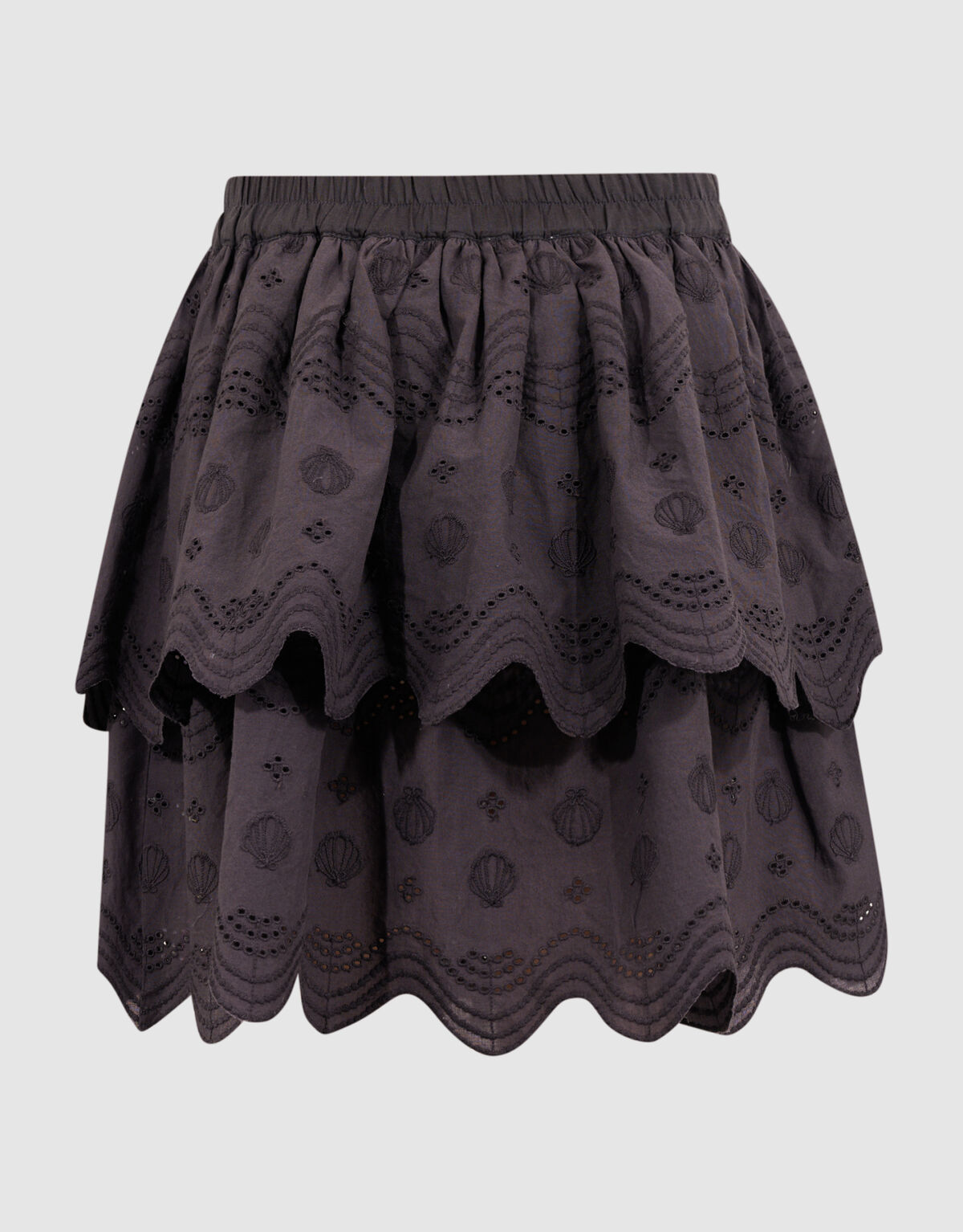 Embroidery Rok Zwart SHOEBY GIRLS