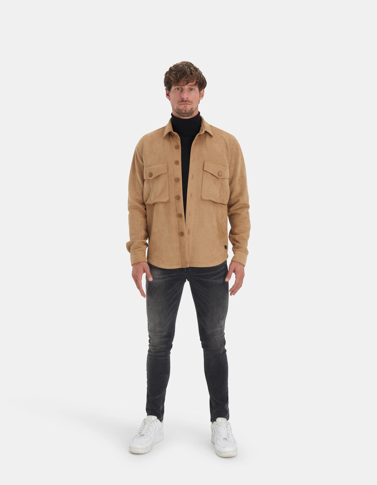 Suedine Overshirt Bruin REFILL