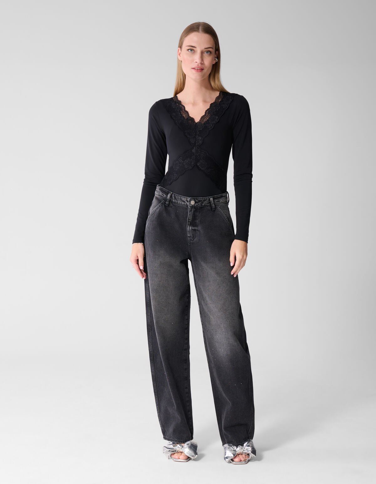 Kanten Mix Body Zwart SHOEBY WOMEN