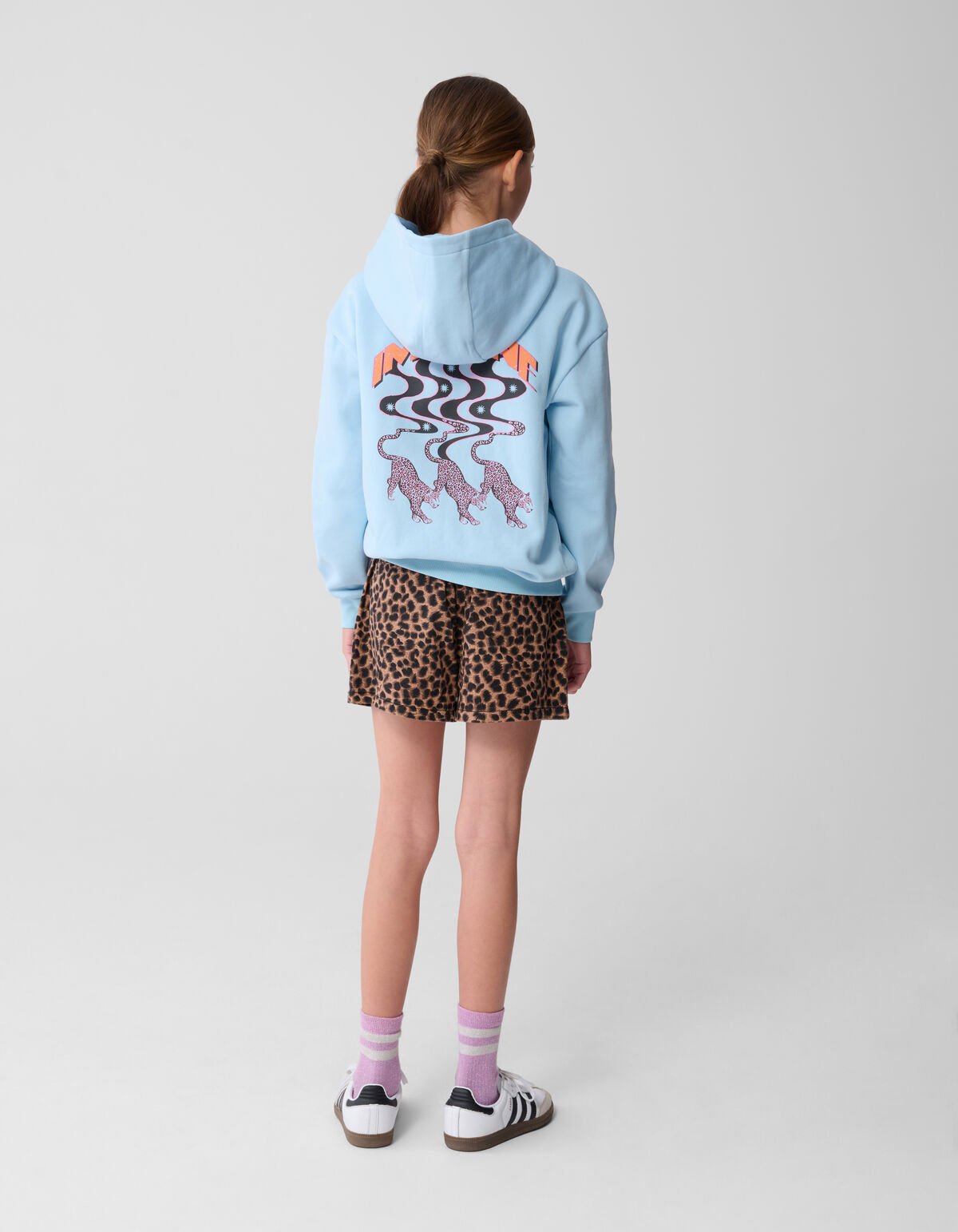 Leopard Twill Skort Bruin SHOEBY GIRLS