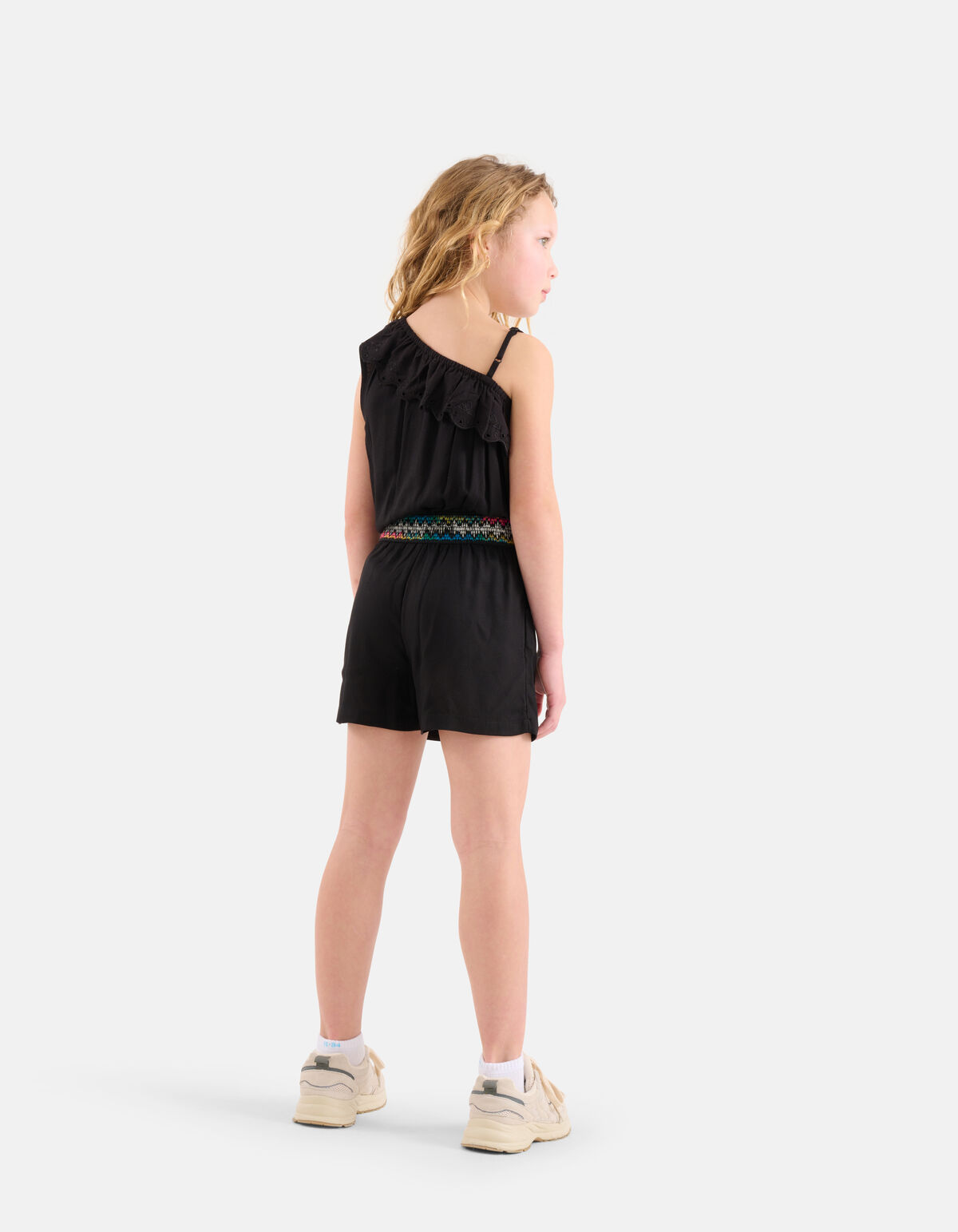 One shoulder Jumpsuit Zwart SHOEBY GIRLS