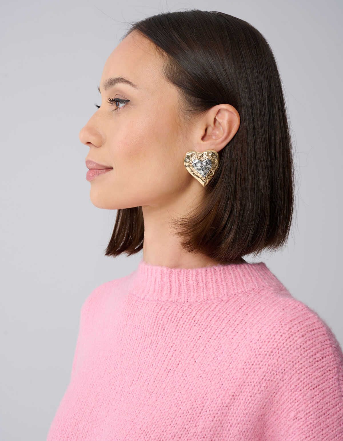 Hammerd Heart Oorbellen Goud SHOEBY ACCESSOIRES