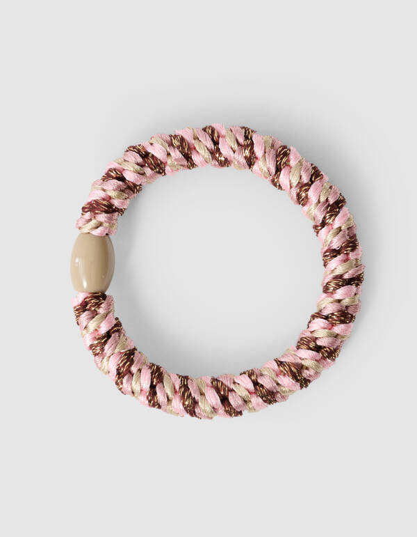 Lurex Haarelastiek Lichtroze SHOEBY ACCESSOIRES