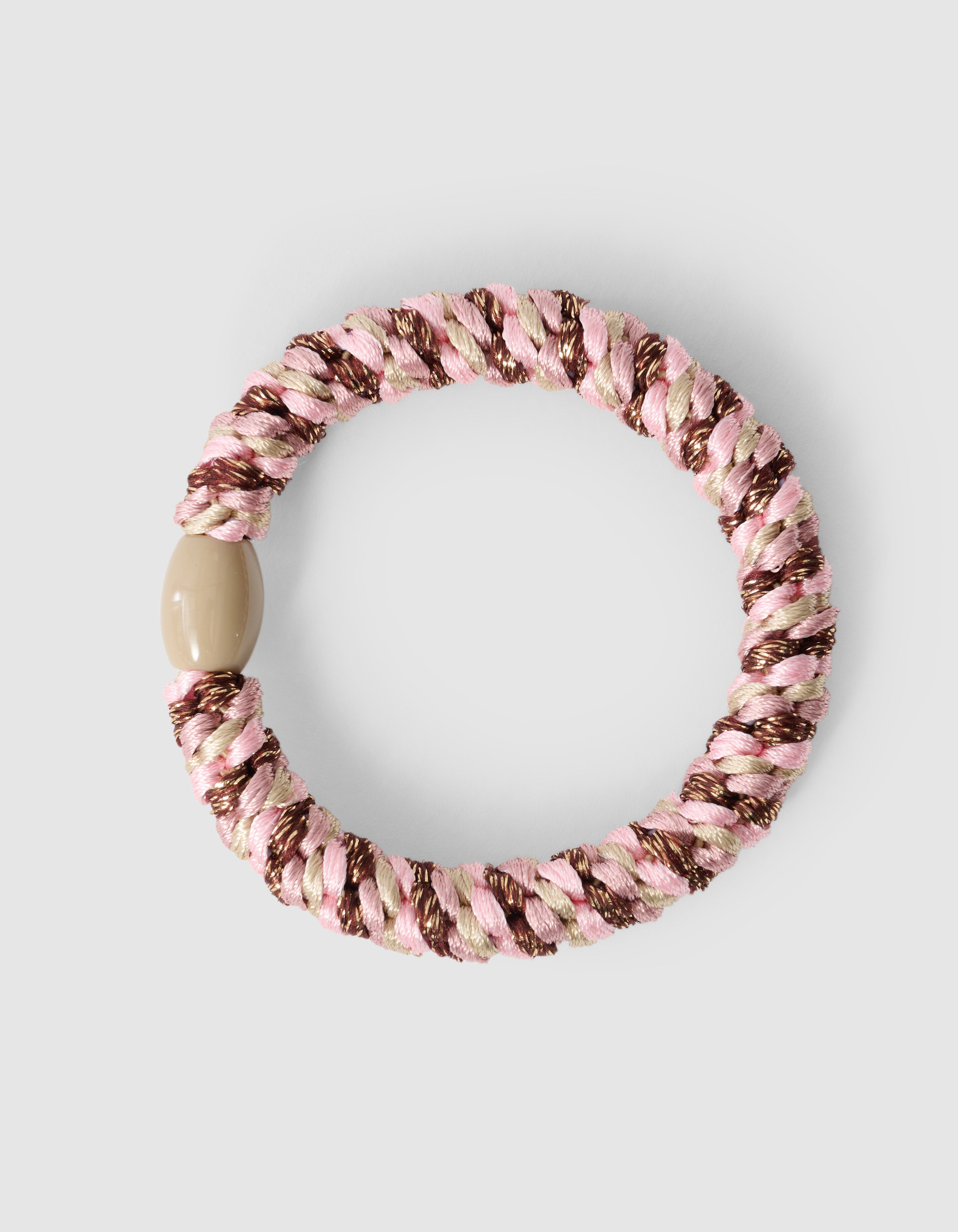 Lurex Haarelastiek Lichtroze SHOEBY ACCESSOIRES