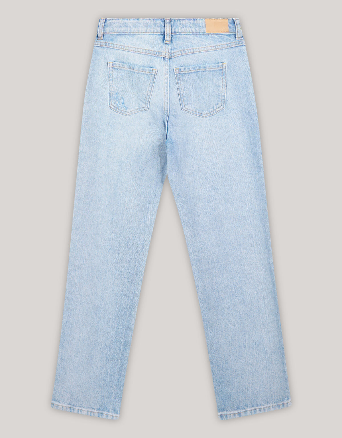 Destroyed Straight Fit Jeans Lichtblauw SHOEBY GIRLS