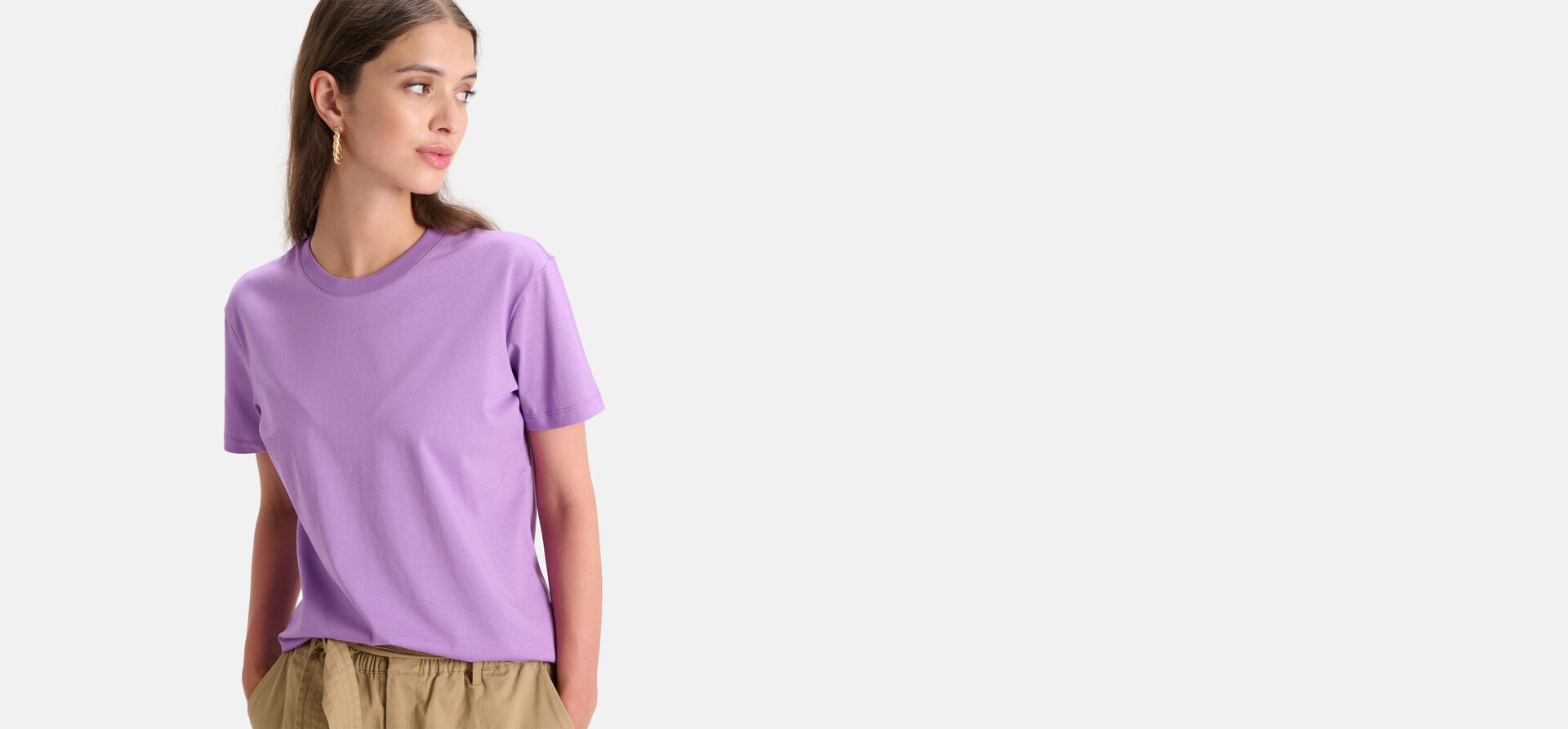Basis T-shirt Paars SHOEBY WOMEN