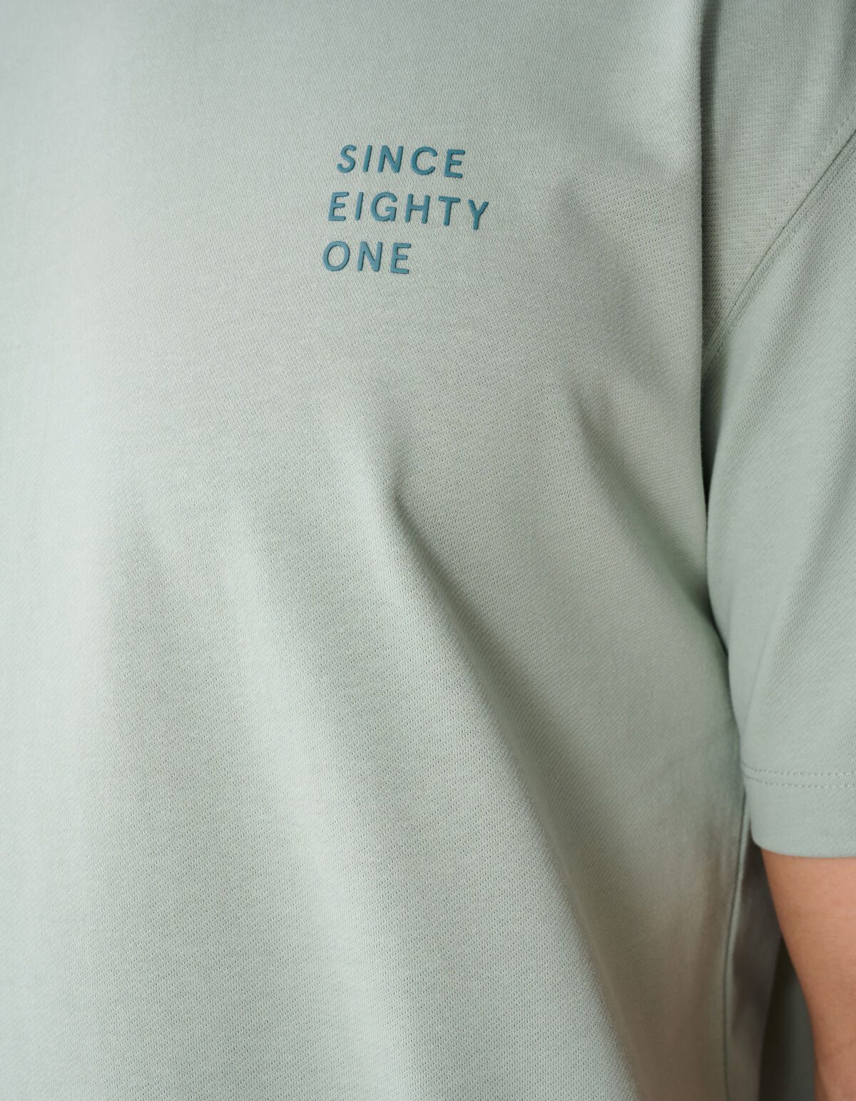 Tekst T-shirt Lichtgroen SHOEBY MEN