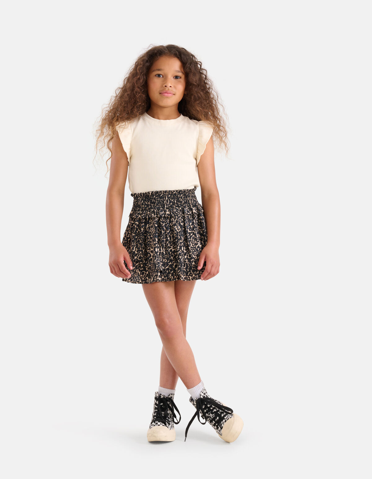 Abstract Print Rok Bruin SHOEBY GIRLS