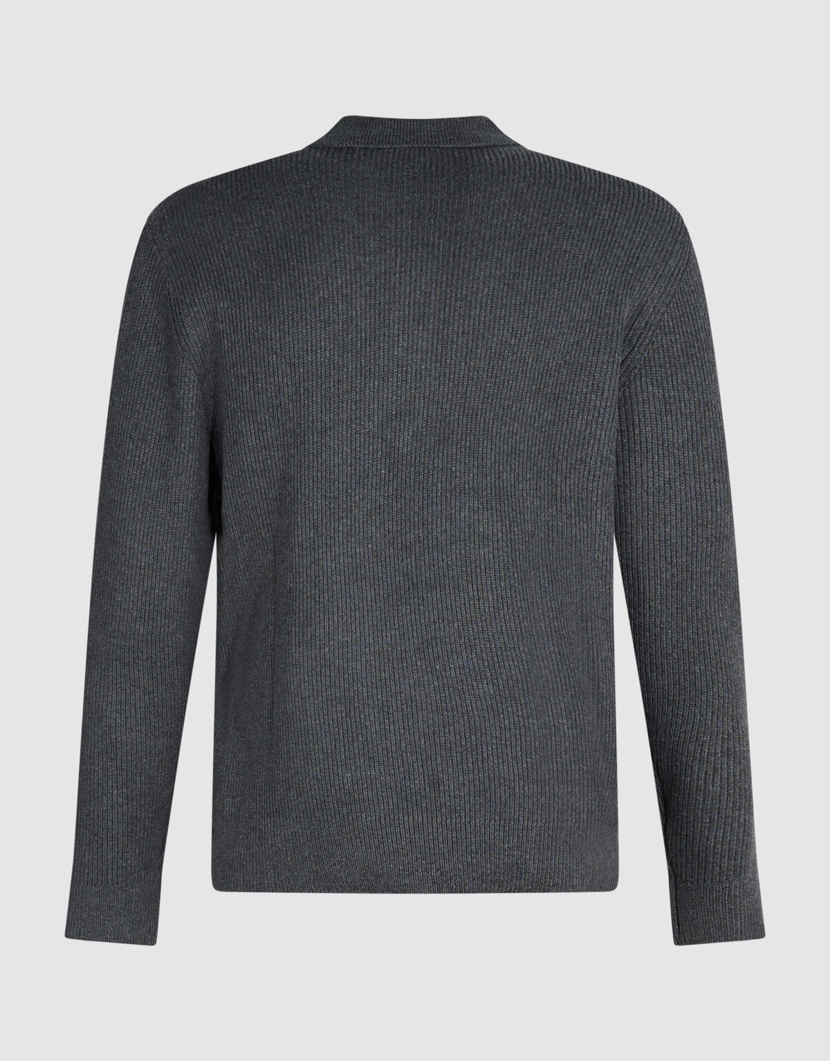 Heavy Gebreide Polo Grijs SHOEBY MEN