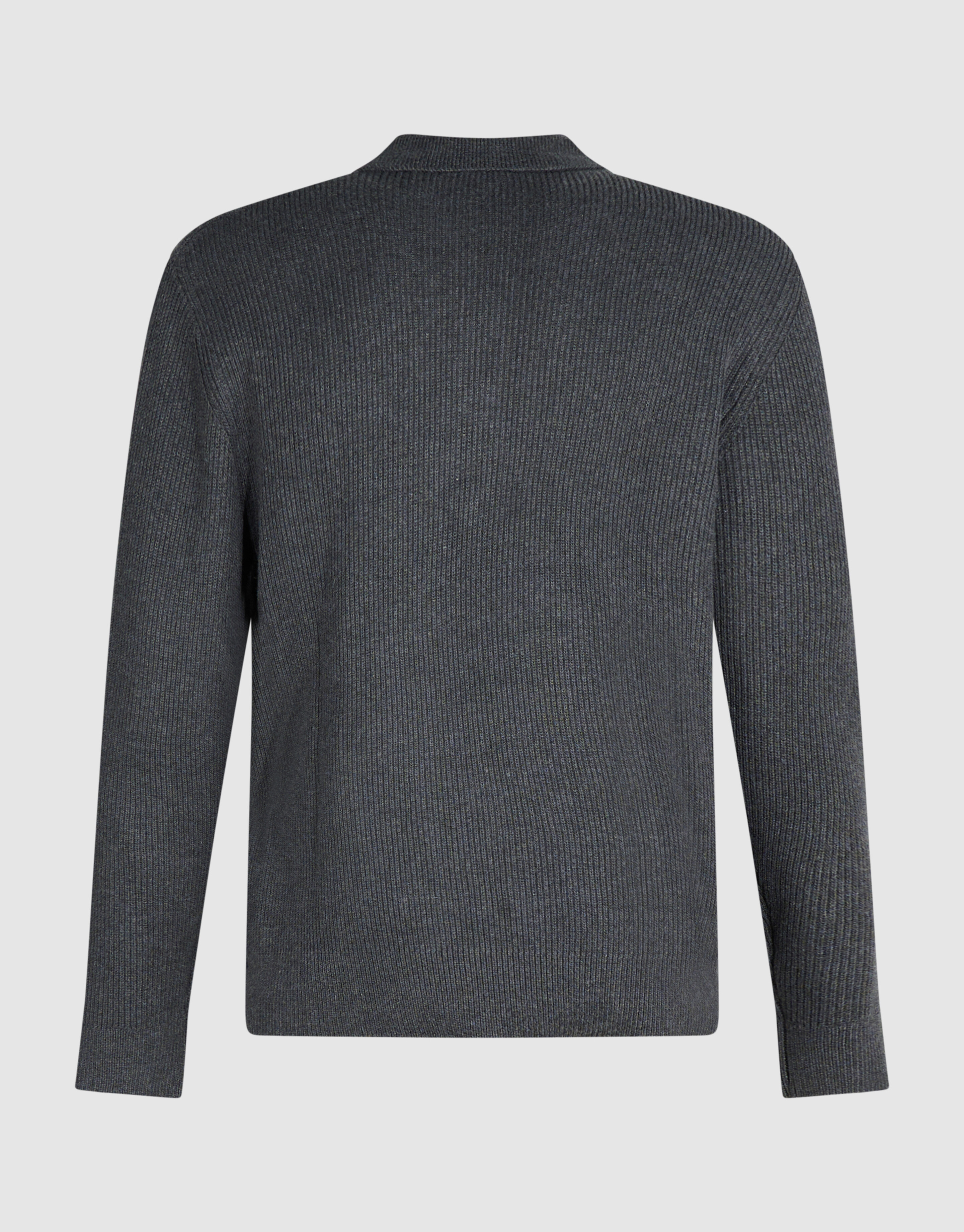 Heavy Gebreide Polo Grijs SHOEBY MEN